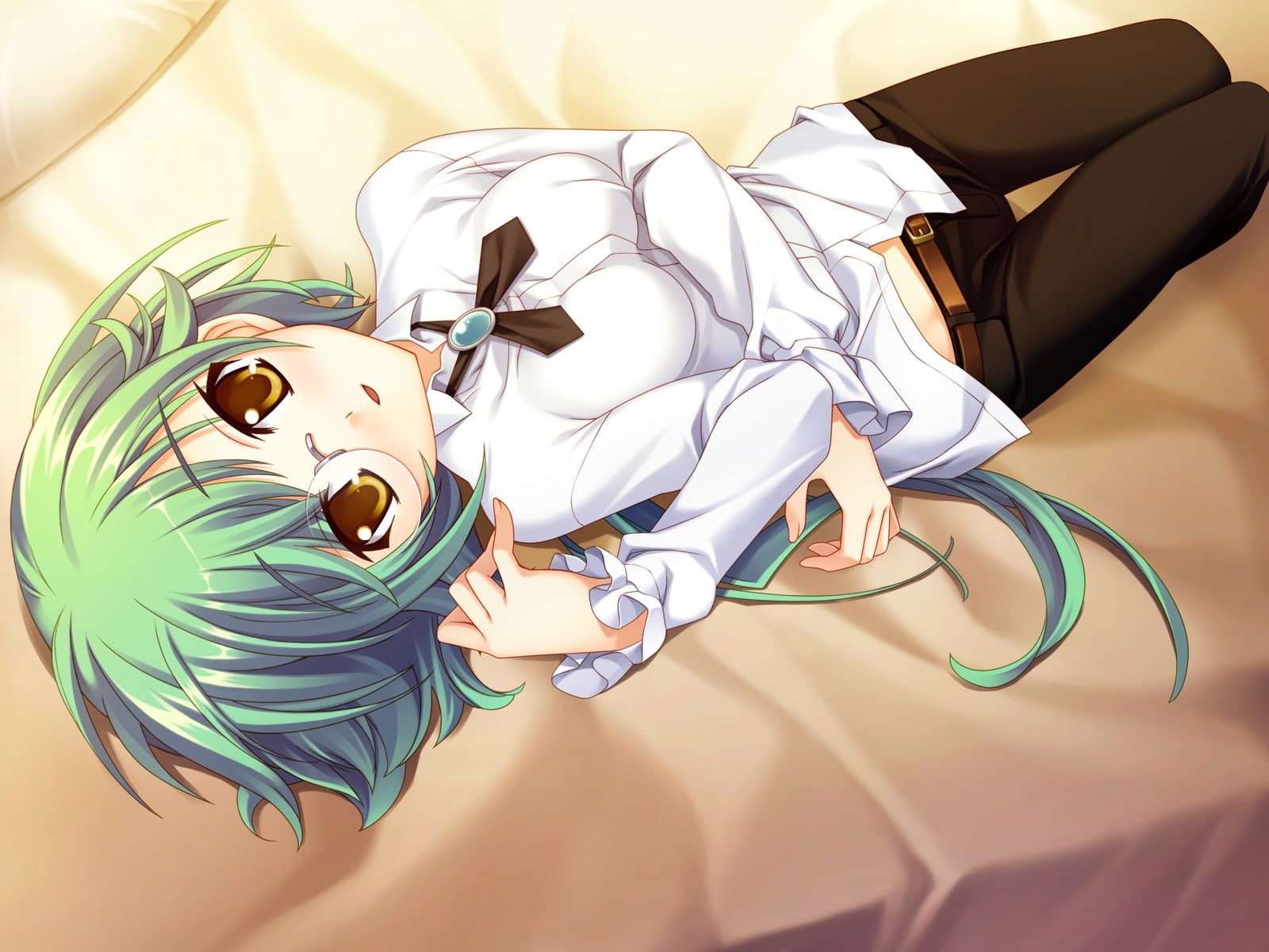 still life, mask - disguise, Bed, Kurosaki, Boku no te no naka no rakuen, mask, Girl, indoors, art and craft, no people, close-up, 720P, human representation, HD Wallpaper