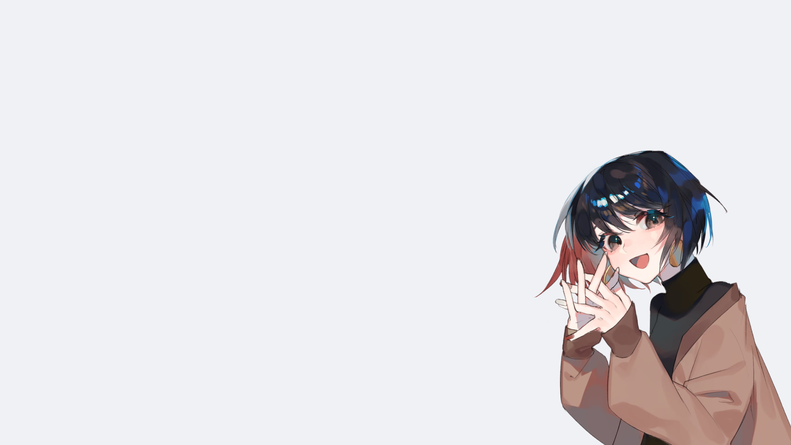 original characters, black hair, Zumi, 2K, HD Wallpaper