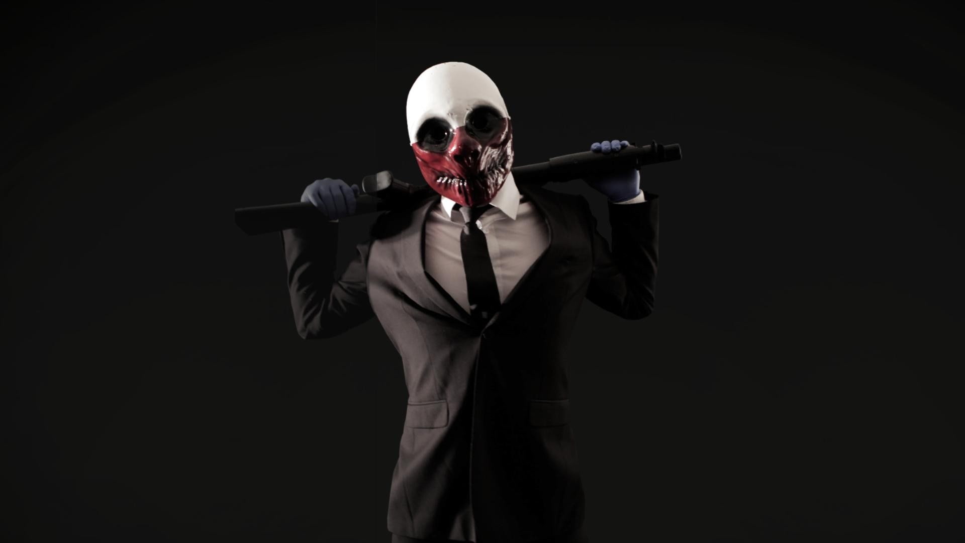 1080P, payday, dark, wolves, masks, heist, HD Wallpaper