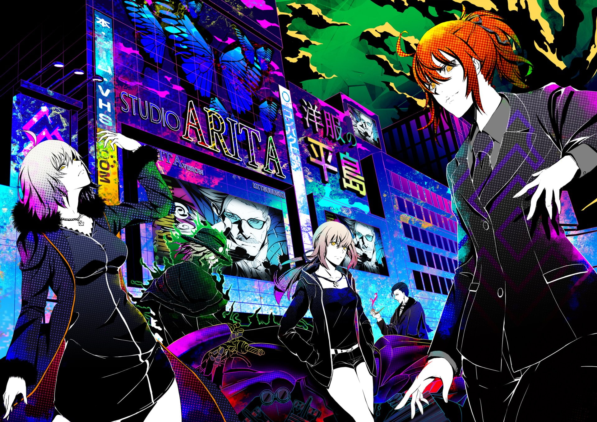 Archer (Fate/Grand Order), Edmond Dantes (Fate/Grand Order), Ritsuka Fujimaru, Fate/Grand Order, Sherlock Holmes (Fate/Grand Order), 1080P, James Moriarty (Fate/Grand Order), HD Wallpaper