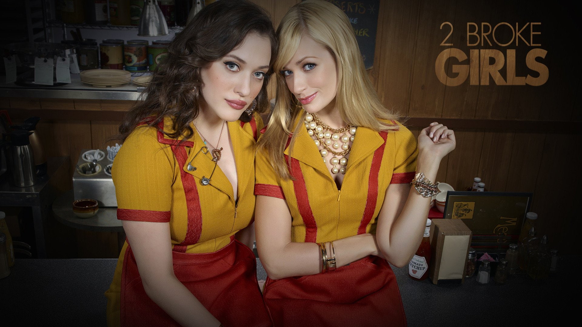 waist up, young adult, women, TV Show, looking at camera, hair, indoors, Beth Behrs, portrait, adult, fashion, beauty, young women, 1080P, Max Black, togetherness, HD Wallpaper
