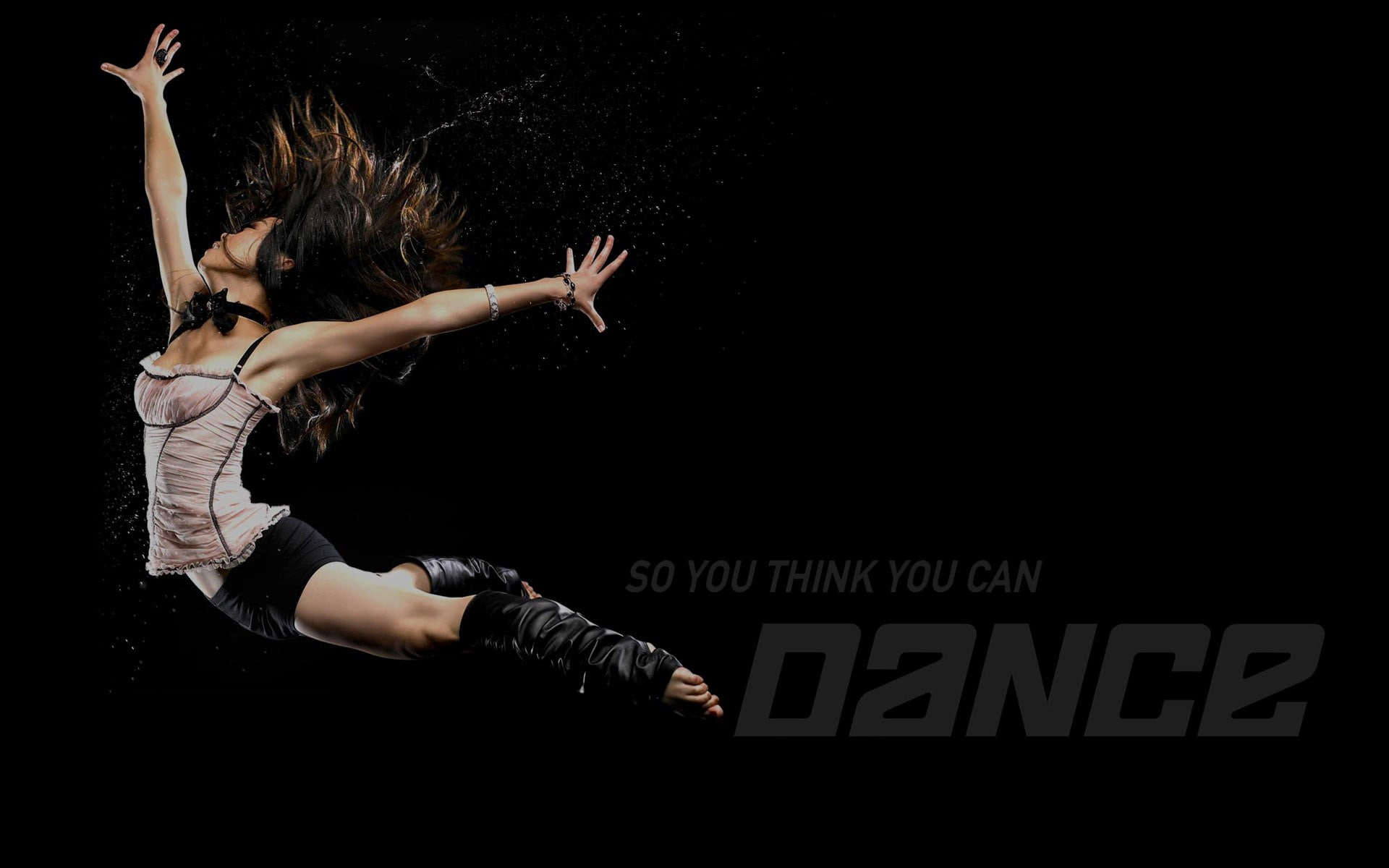 human limb, text, casual clothing, 1080P, sign, studio shot, full length, women, indoors, limb, arms raised, young women, adult, black background, human arm, HD Wallpaper