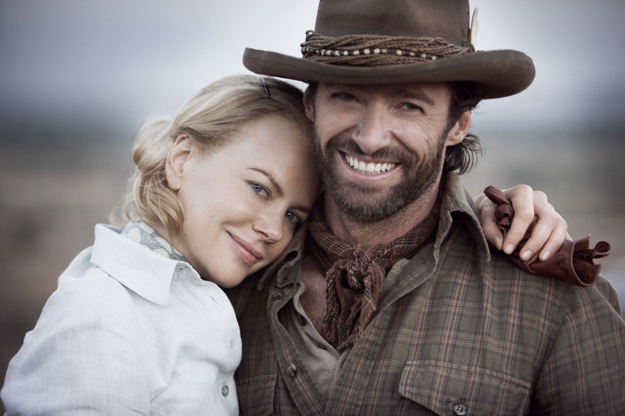 hat, men, togetherness, headshot, smiling, couple - relationship, looking at camera, young men, heterosexual couple, positive emotion, Nicole Kidman, 1080P, HD Wallpaper