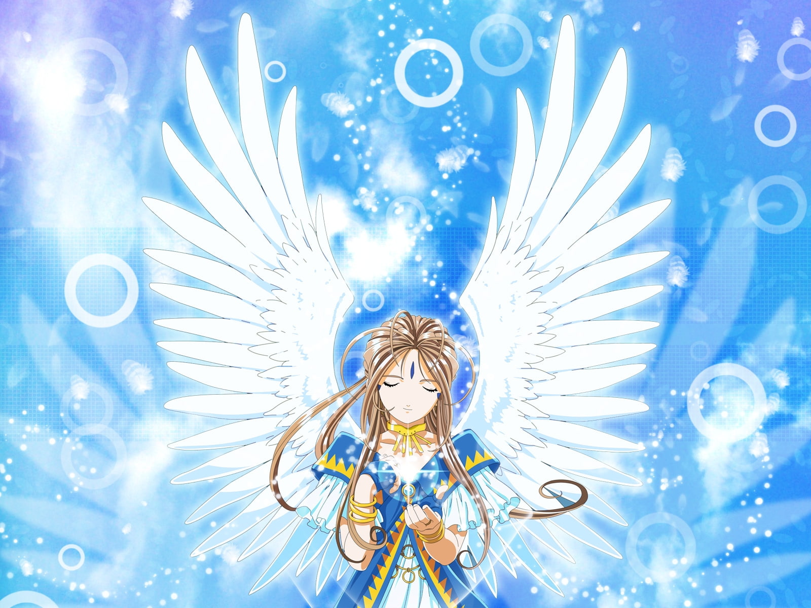 sama, wings, aa, girl, megami, 720P, HD Wallpaper