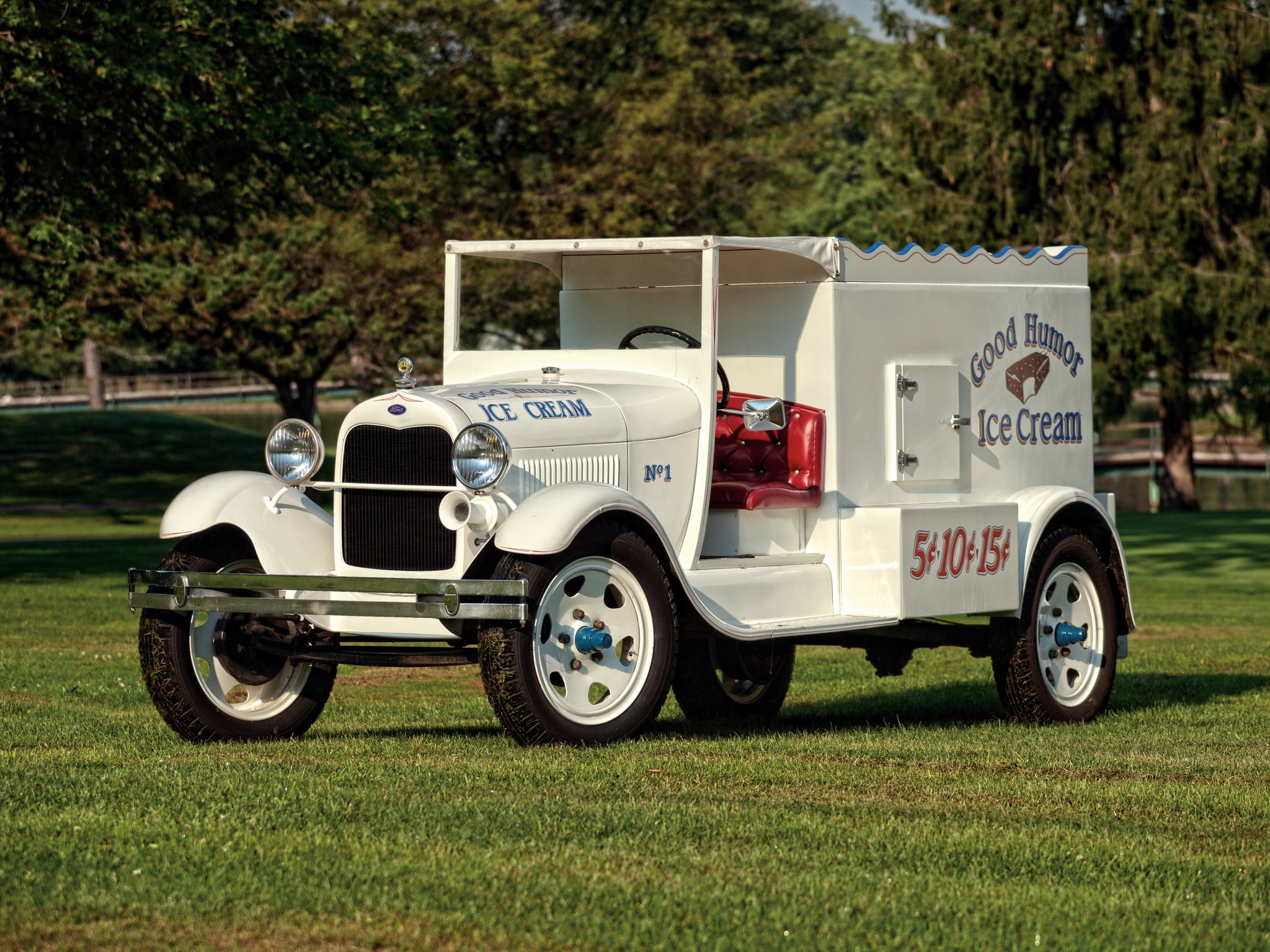 cream, model aa, 1929, 1080P, ice, retro, truck, ford, food, HD Wallpaper