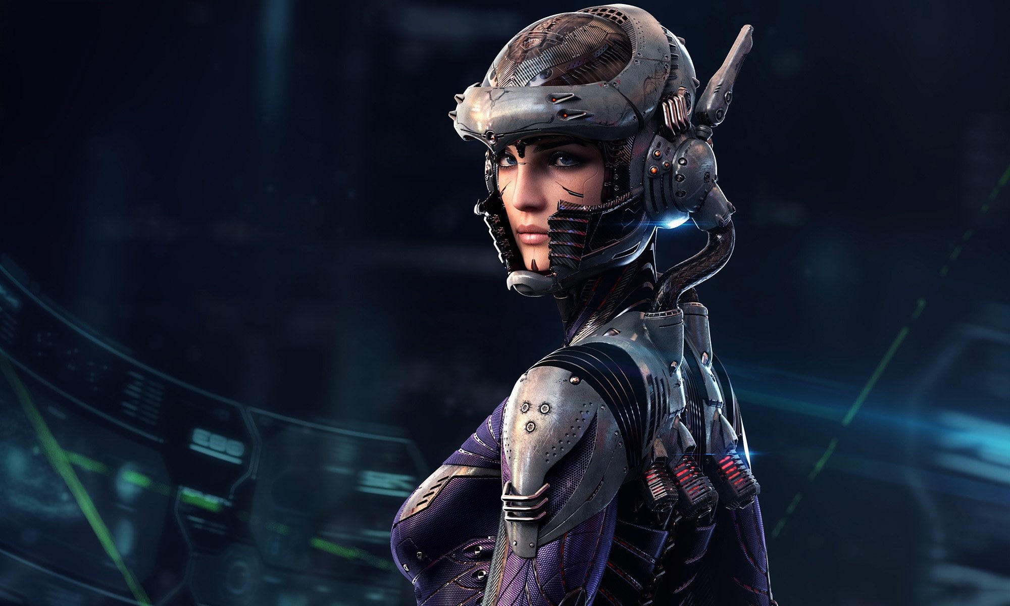 art, Sci-Fi 3D model Artemis AA 3057, Adam Tabernacles, girl, 1080P, fiction, HD Wallpaper