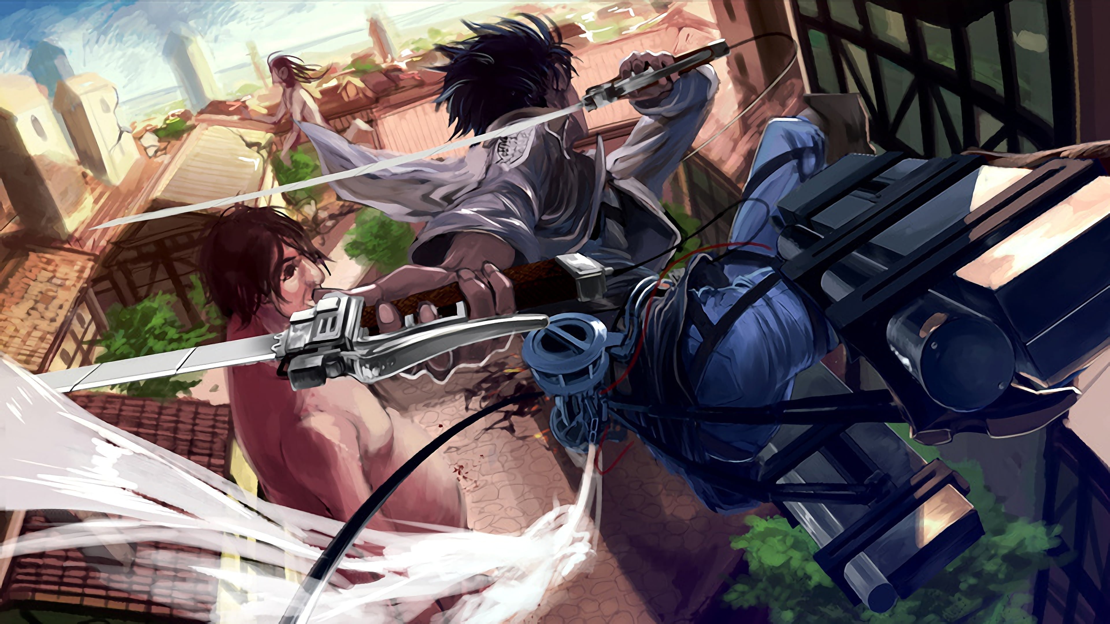 Anime, Attack On Titan, 4K, Levi Ackerman, Titan, HD Wallpaper