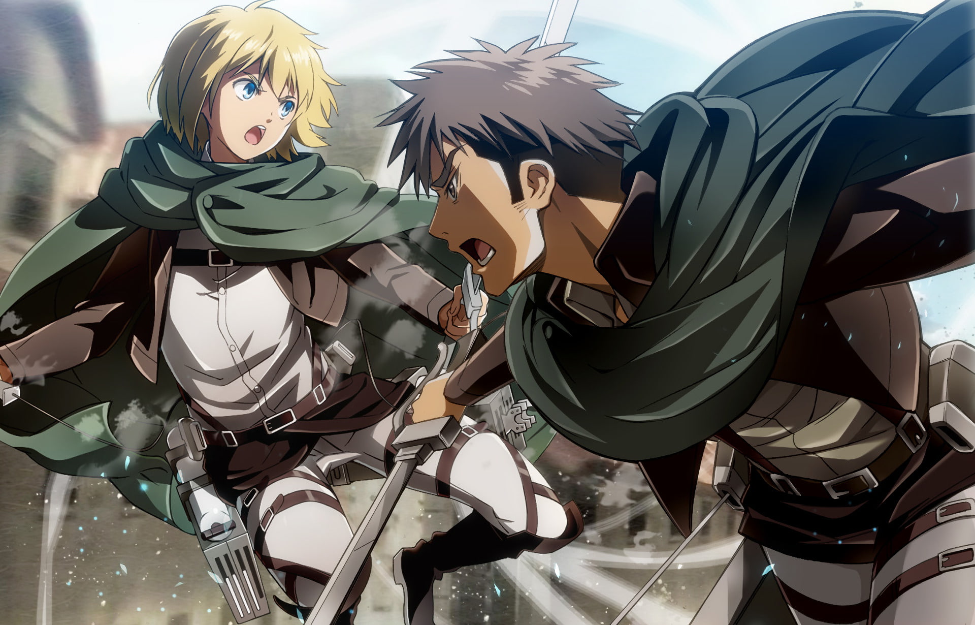 Anime, 1080P, Jean Kirstein, Attack On Titan, Armin Arlert, HD Wallpaper