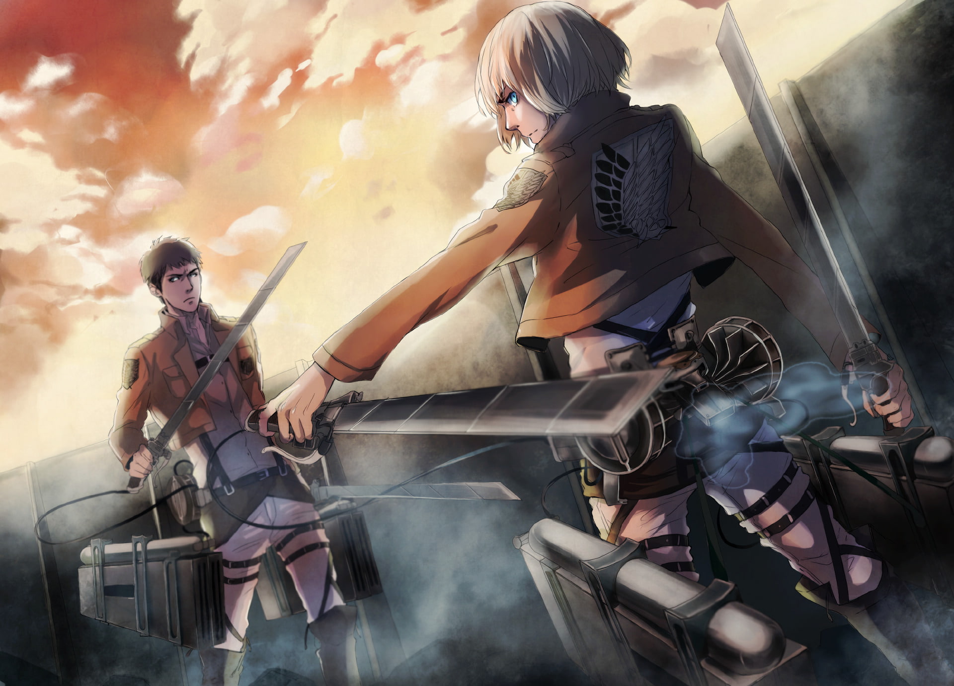 Shingeki No Kyojin, 1080P, Armin Arlert, Attack On Titan, Anime, Jean Kirstein, HD Wallpaper