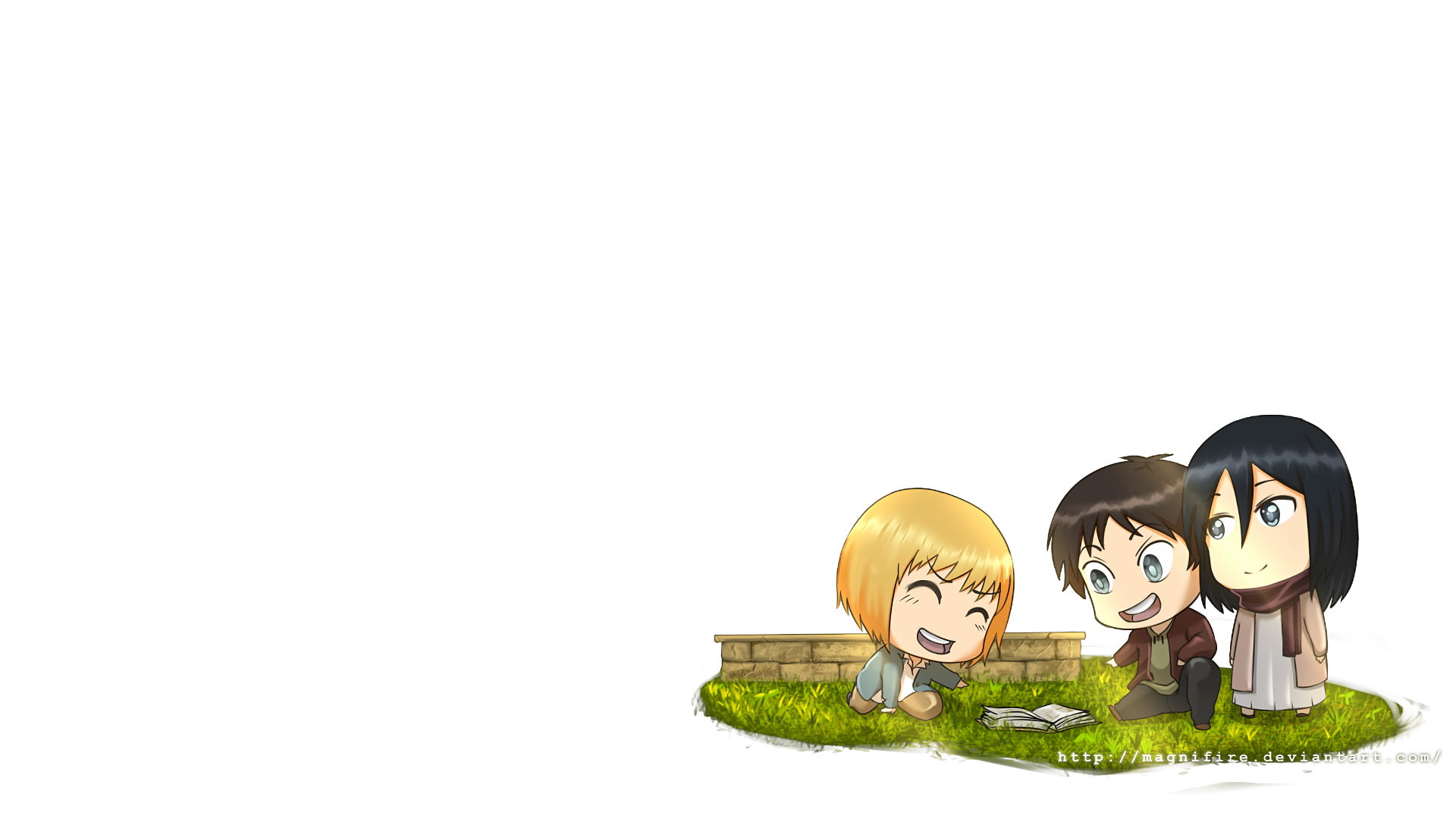 1080P, Attack On Titan, Armin Arlert, Anime, Mikasa Ackerman, Eren Yeager, HD Wallpaper