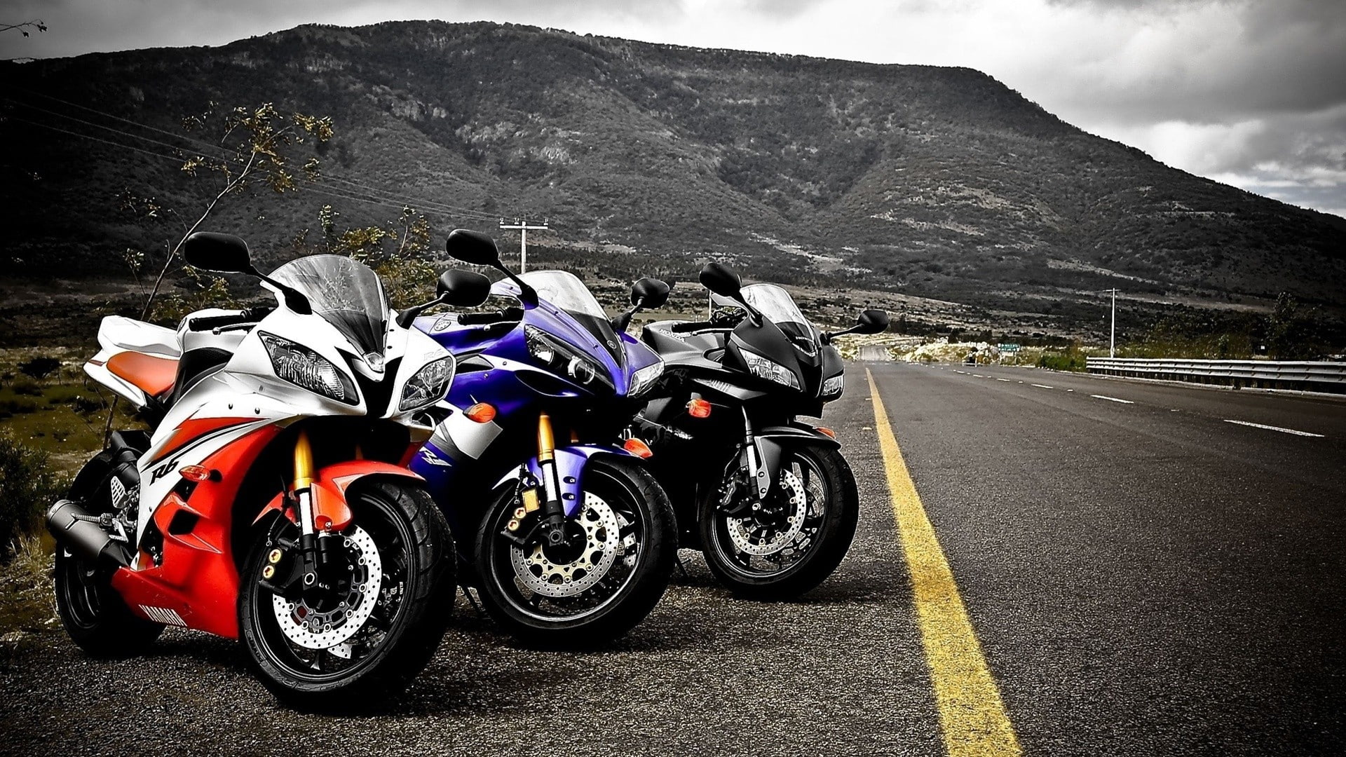 hd, yamaha, art, x, 1080P, sports, motorbikes, motorcycles, honda, cbr, r, Landscapes, HD Wallpaper