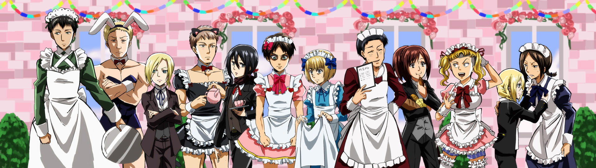 Mikasa Ackerman, Reiner Braun, Sasha Blouse, Bertholdt Hoover, Jean Kirstein, Attack On Titan, Armin Arlert, Annie Leonhart, Connie Springer, Historia Reiss, HD Wallpaper