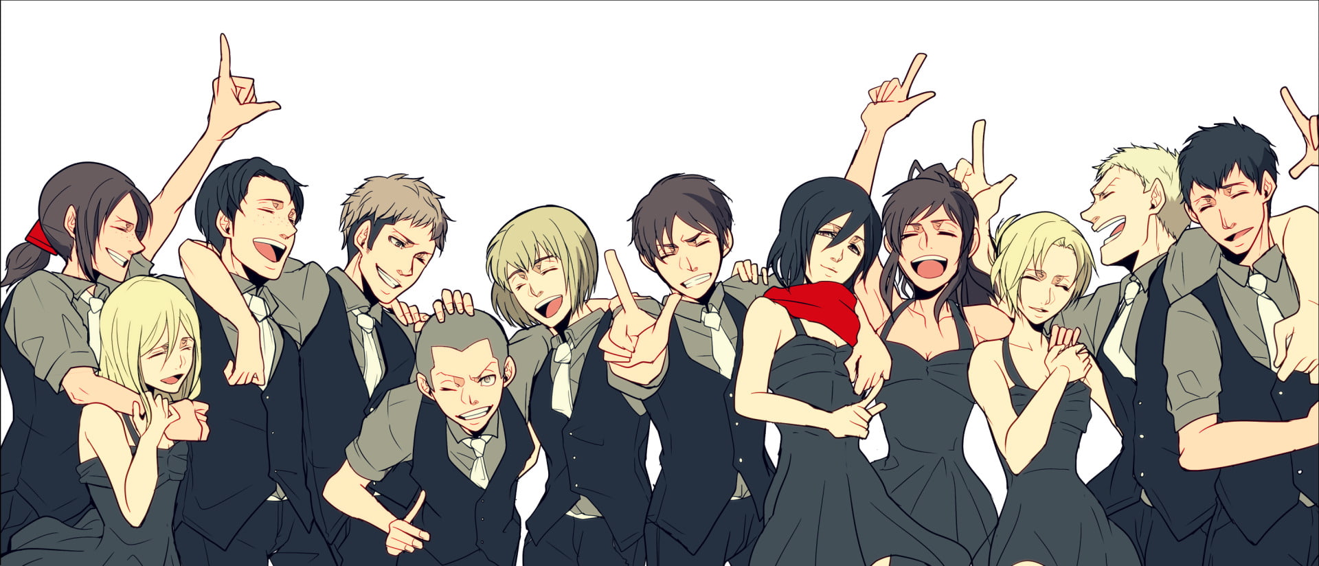 Ymir (Attack on Titan), Attack On Titan, Marco Bott, Annie Leonhart, Armin Arlert, Eren Yeager, Connie Springer, Reiner Braun, Sasha Blouse, Mikasa Ackerman, HD Wallpaper