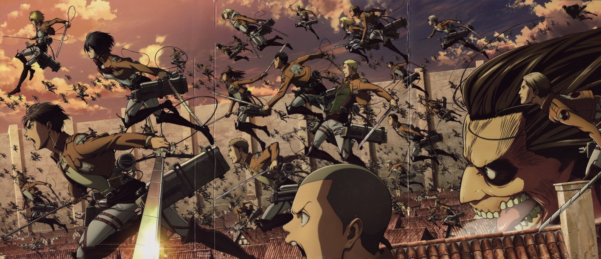 1080P, creativity, Ymir (Attack on Titan), Eren Yeager, Anime, musical equipment, nature, indoors, representation, Bertholdt Hoover, Annie Leonhart, Mina Carolina, HD Wallpaper