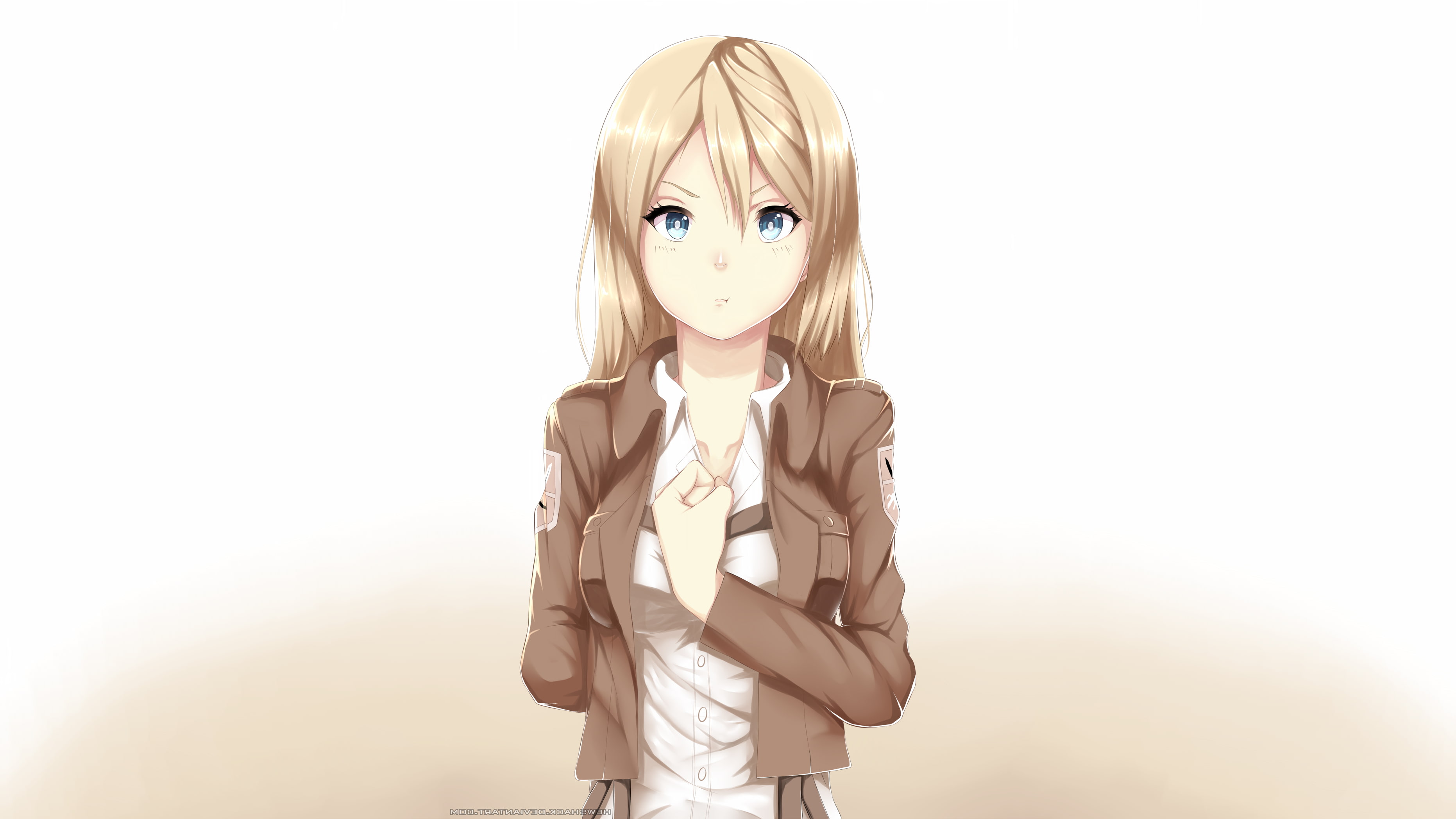 anime, Renz Christa, 2K, Shingeki No Kyojin, Anime Girls, Historia Reiss, HD Wallpaper
