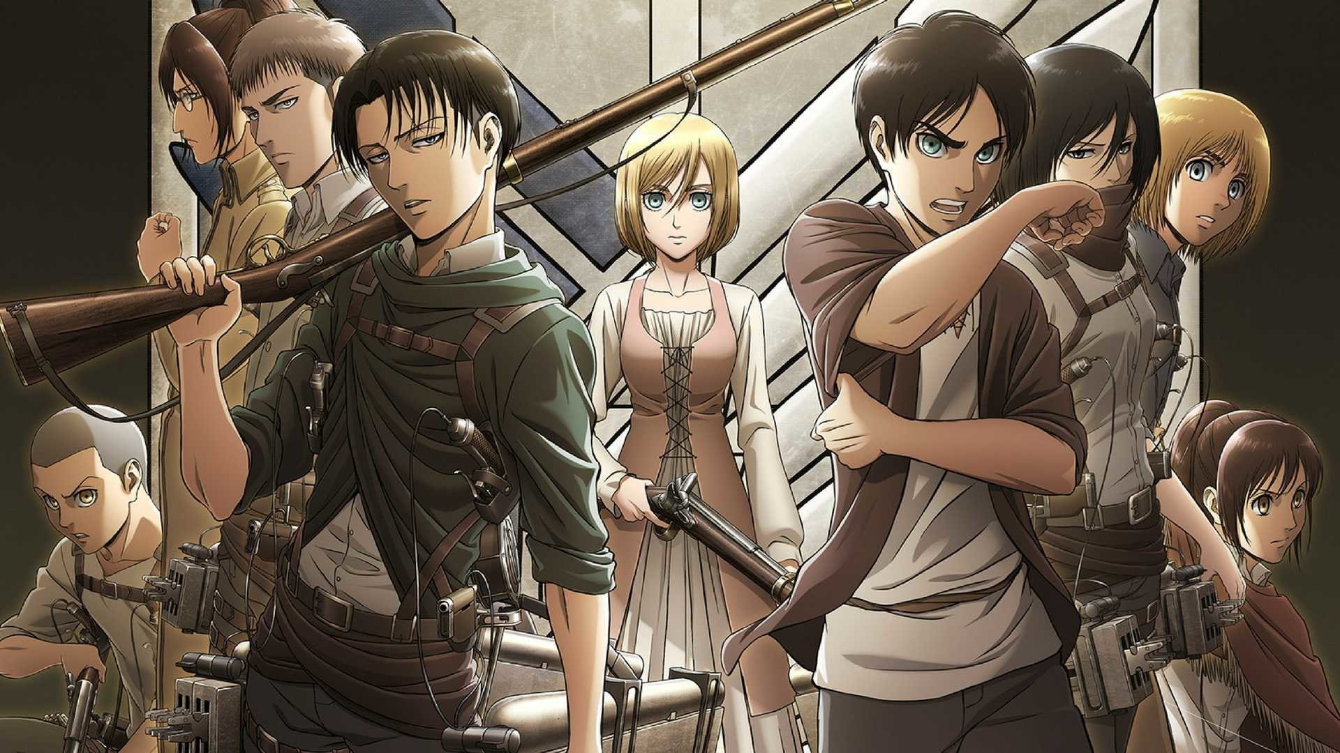 Jean Kirstein, retail display, art and craft, Gun, Connie Springer, market, Armin Arlert, Historia Reiss, store, Brown Eyes, Levi Ackerman, Hange Zoë, antique, HD Wallpaper