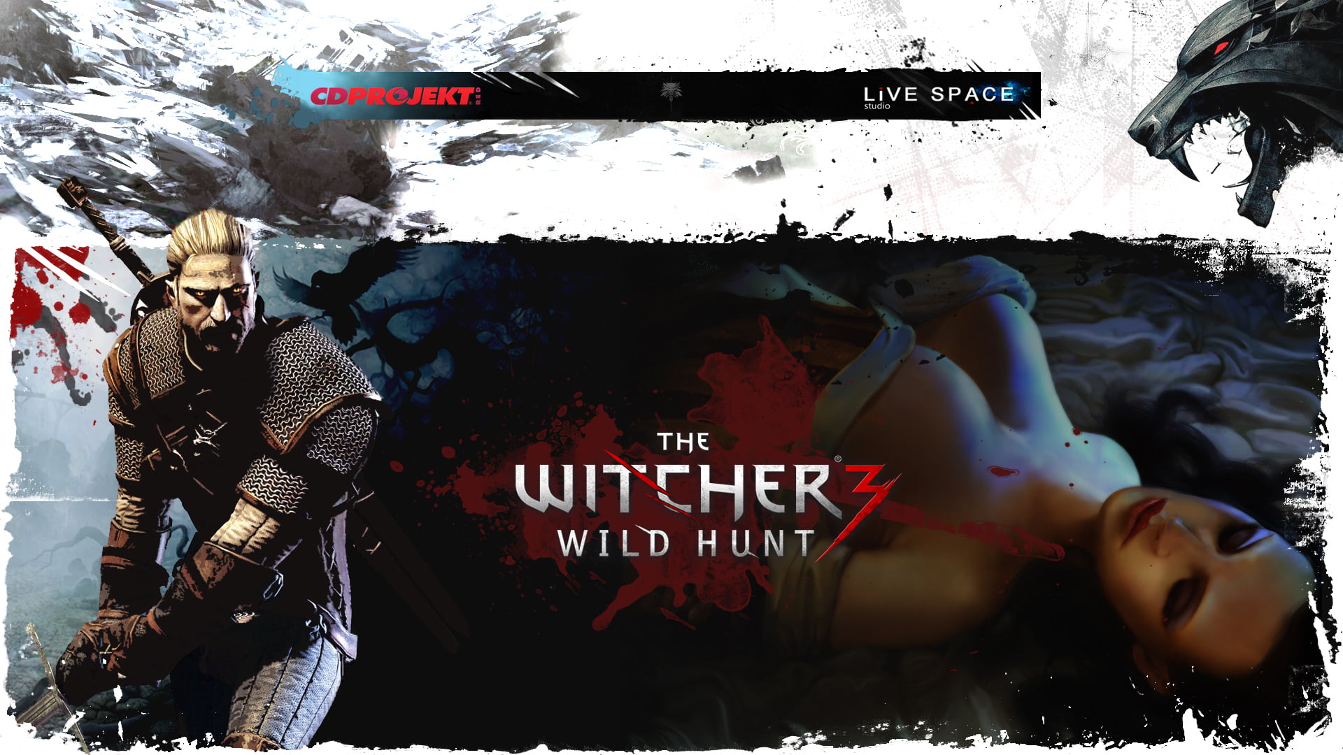poster, human representation, no people, winter, representation, text, The Witcher 3, snow, art and craft, information, non-western script, script, CD PROJECT RED, HD Wallpaper