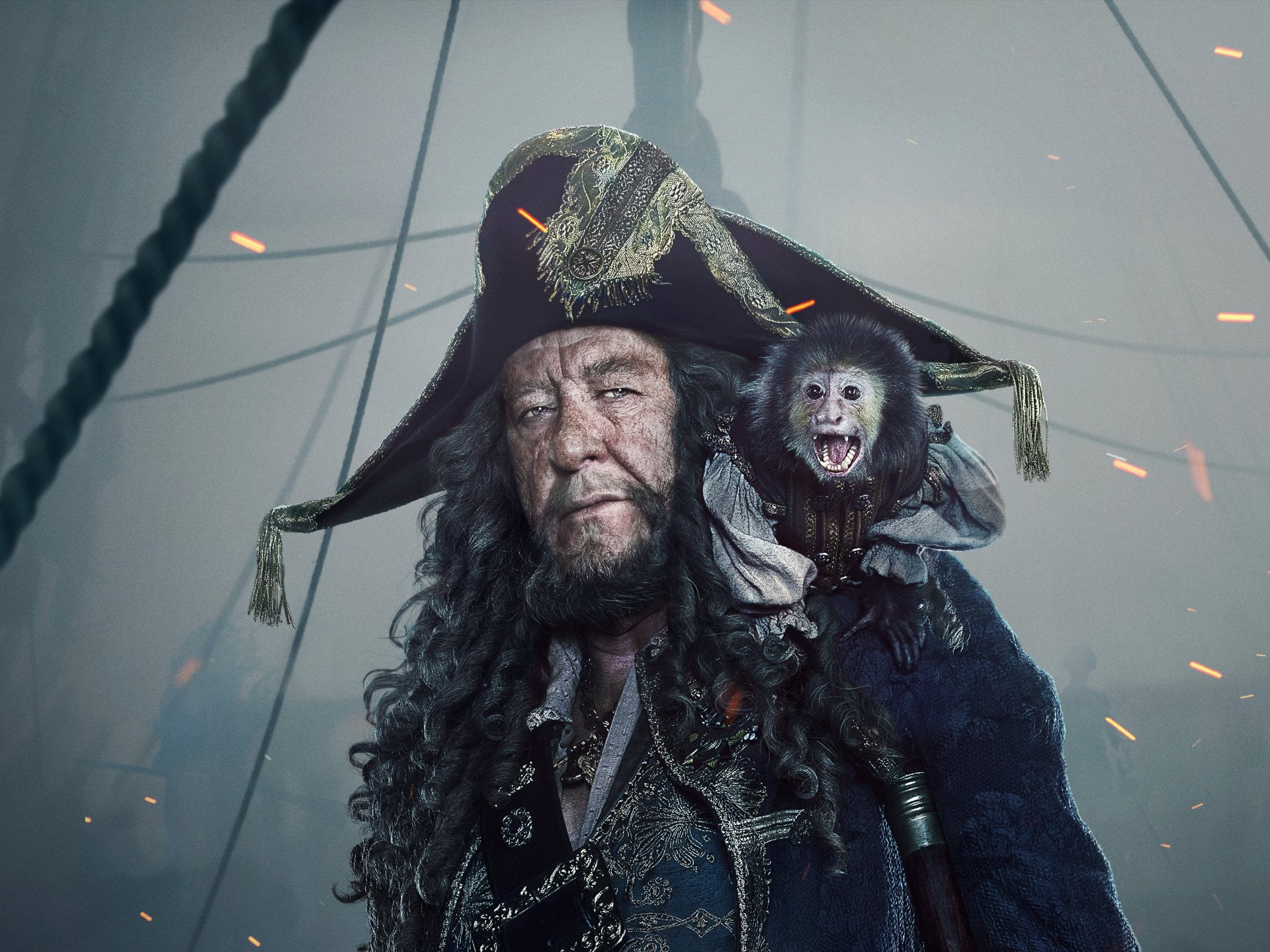 real people, Pirates Of The Caribbean: Dead Men Tell No Tales, lifestyles, adult, 1080P, portrait, Hector Barbossa, front view, headshot, witch, people, HD Wallpaper