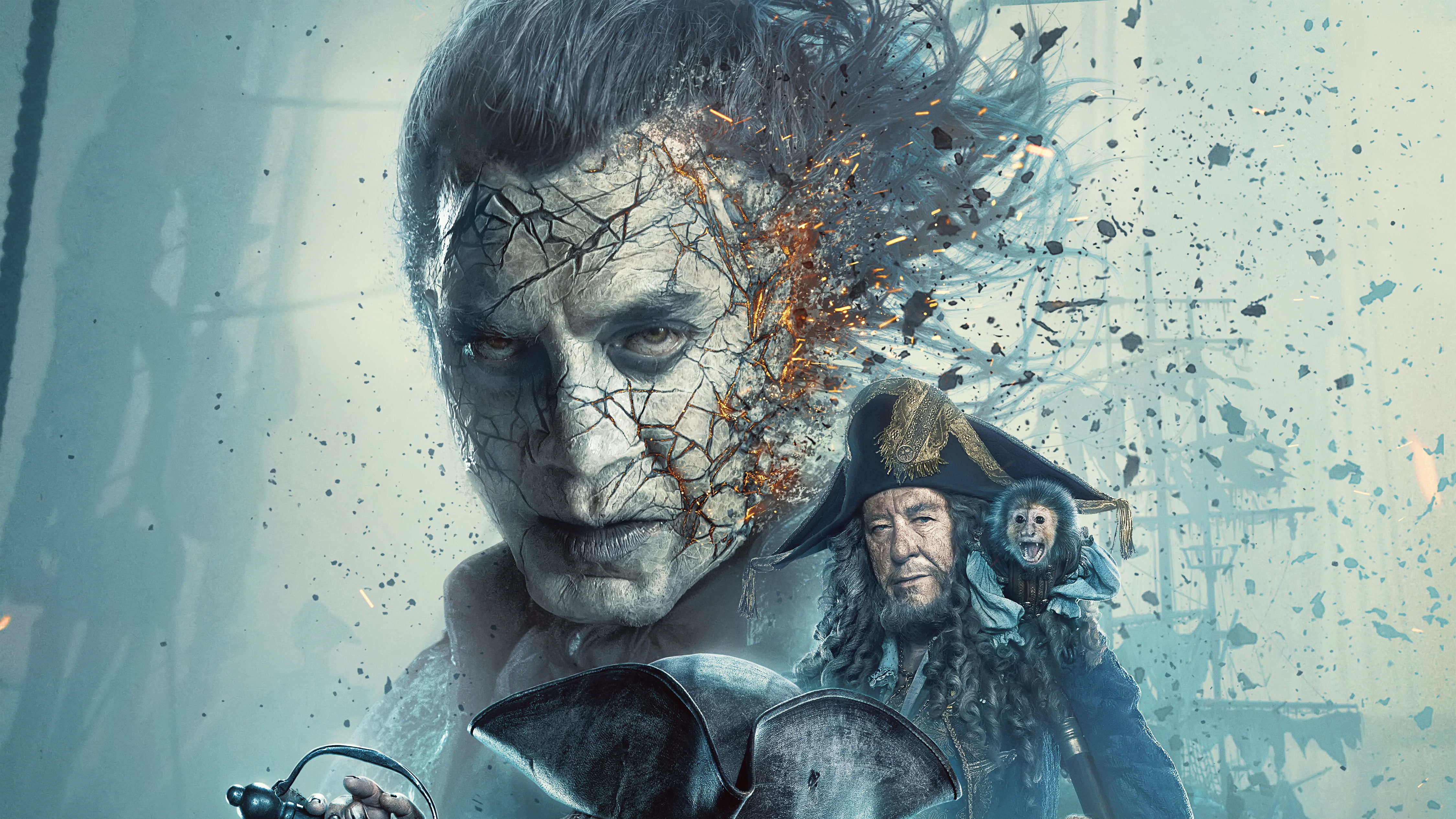 4K, Pirates of the Caribbean: Dead Men Tell No Tales, 4K, 2017, HD Wallpaper