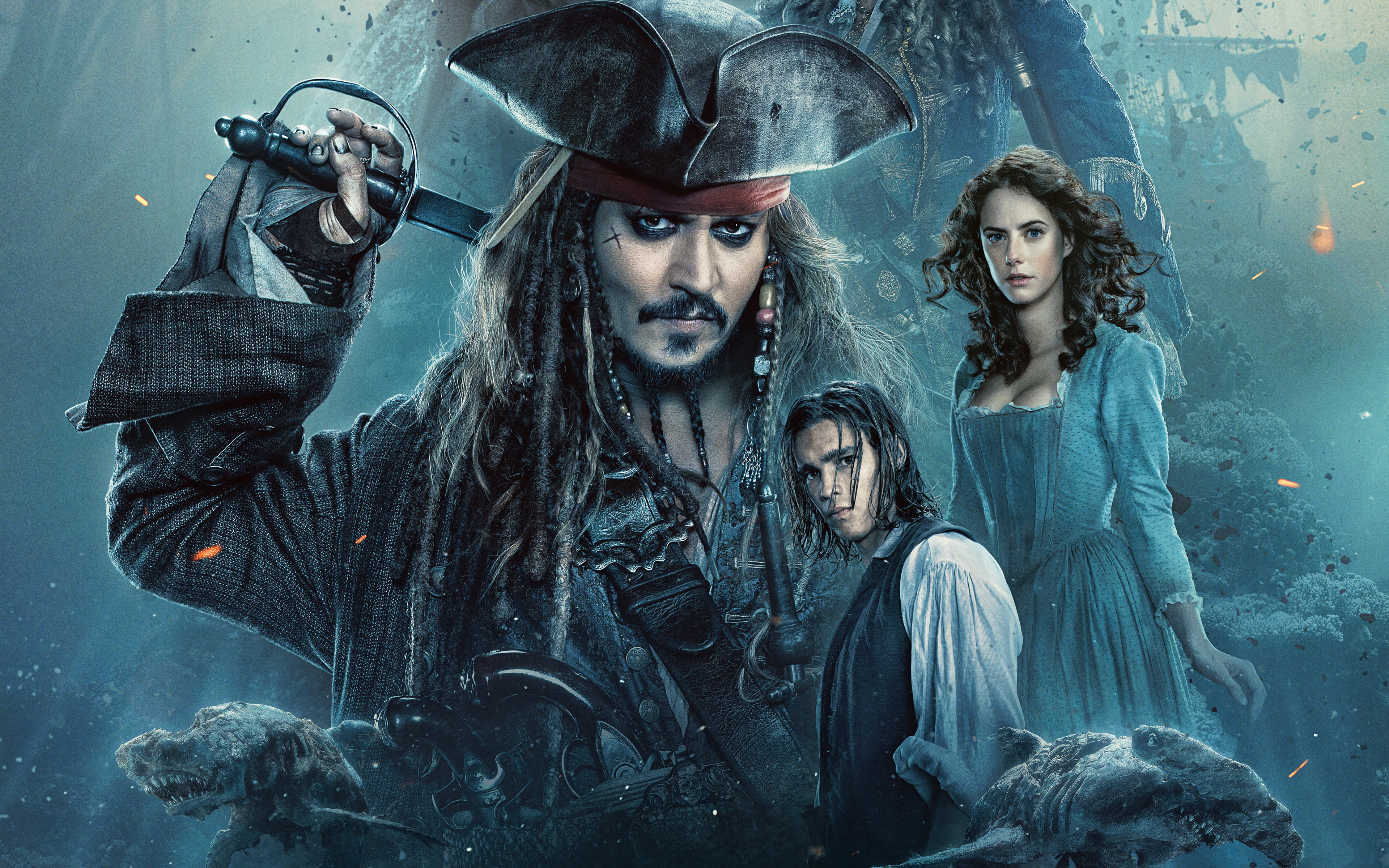 Tell, Men, Dead, Tales, 4K, Pirates, Caribbean, The, HD Wallpaper
