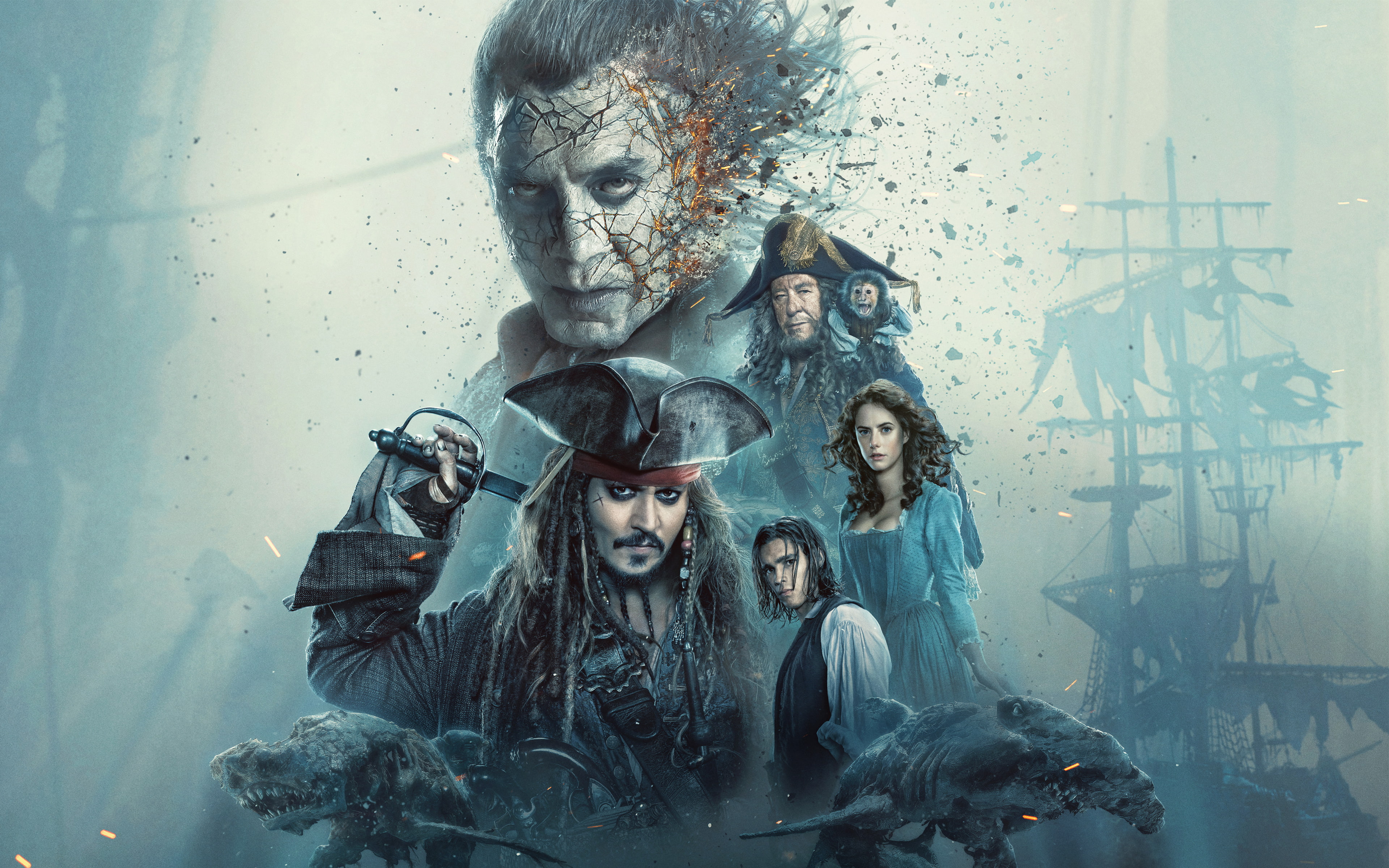 Tell, 4K, males, Pirates, religion, male likeness, Dead, mural, wall - building feature, Men, group of people, human representation, paint, women, creativity, HD Wallpaper