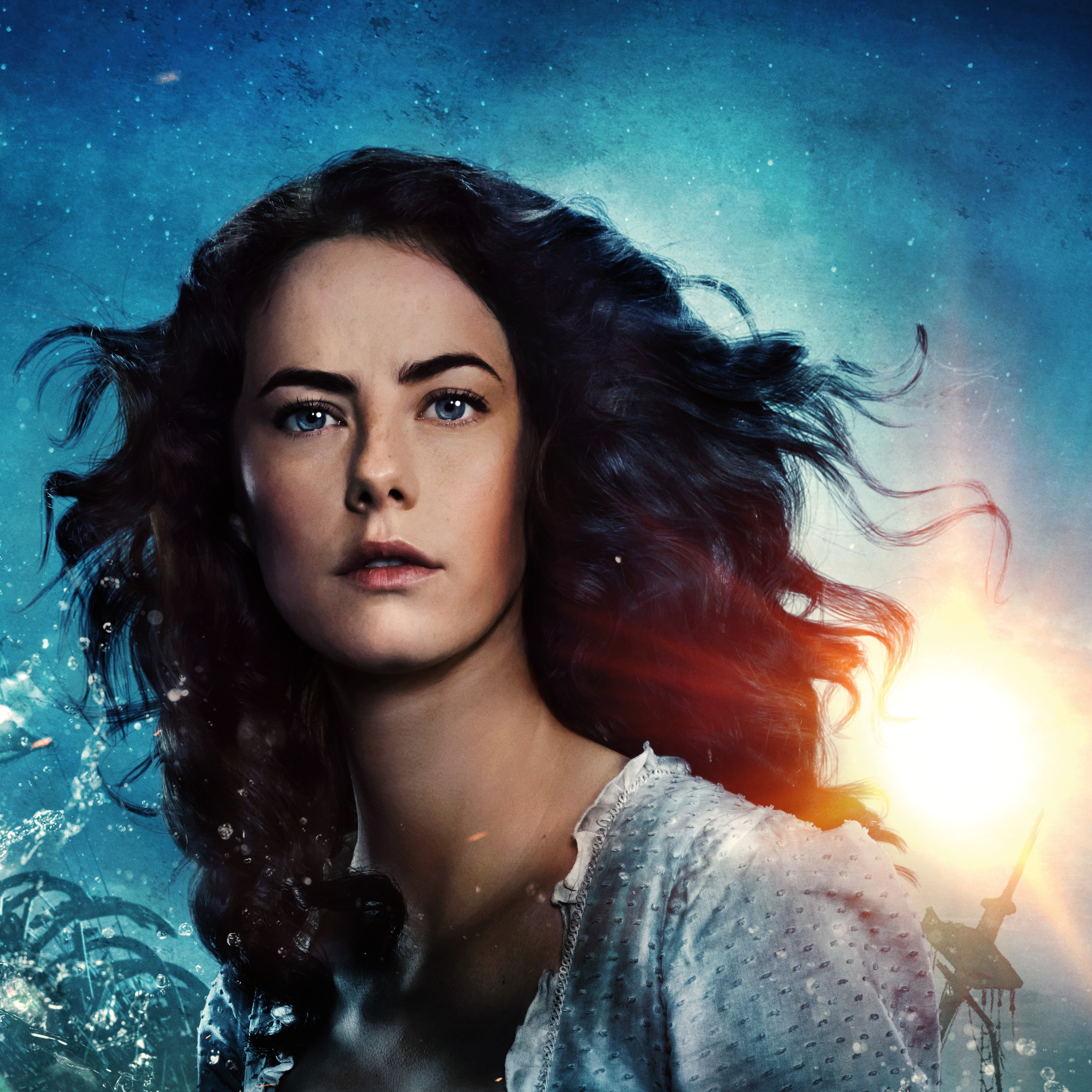 Dead men tell no tales, Pirates of the Caribbean, Pirates of the Caribbean: Dead Men Tell No Tales, poster, 4K, fantasy, Kaya Scodelario, brunette, Carina Smyth, Phone HD Wallpaper