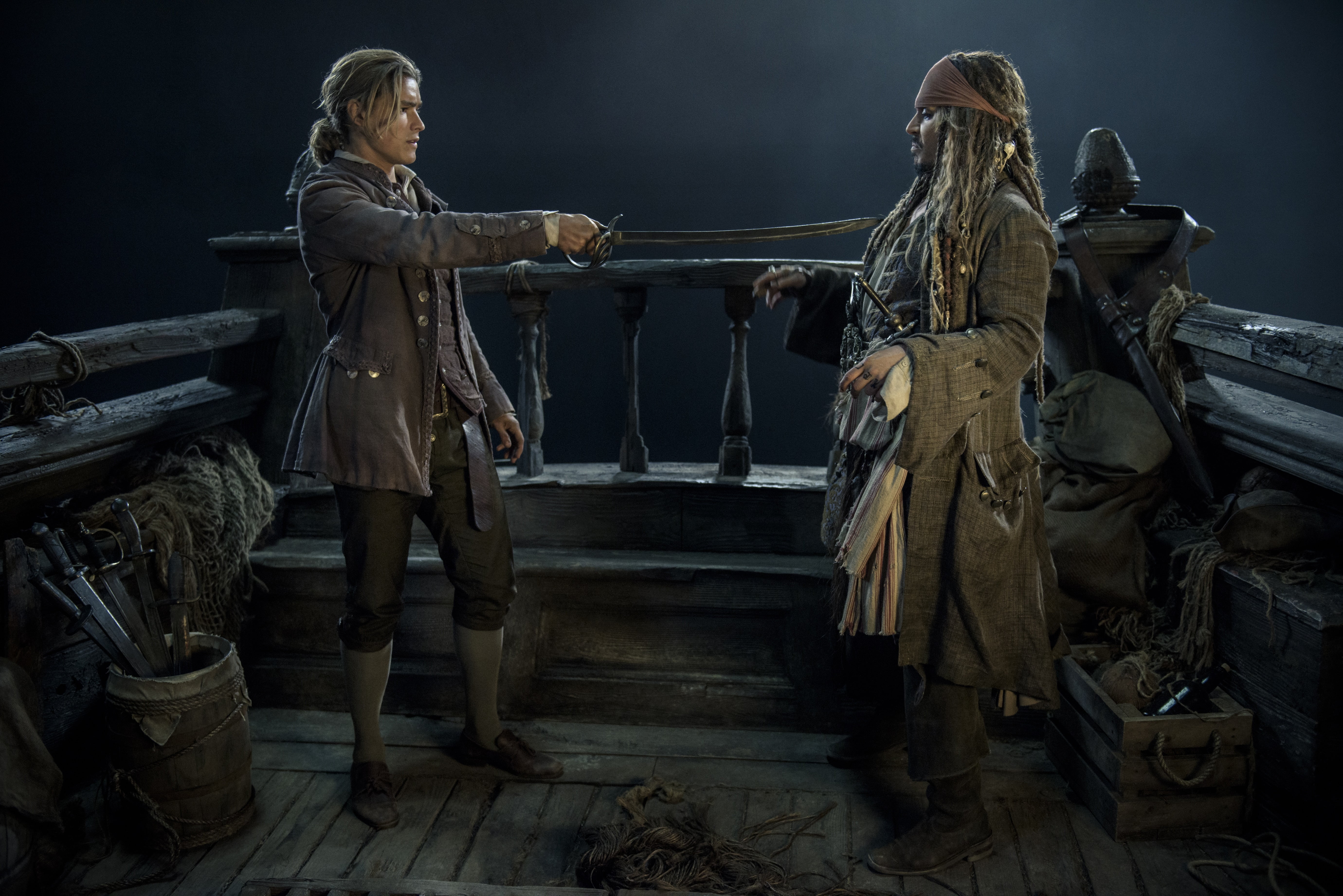 Movie, Henry Turner, Jack Sparrow, Johnny Depp, 5K, Pirates Of The Caribbean: Dead Men Tell No Tales, Brenton Thwaites, HD Wallpaper