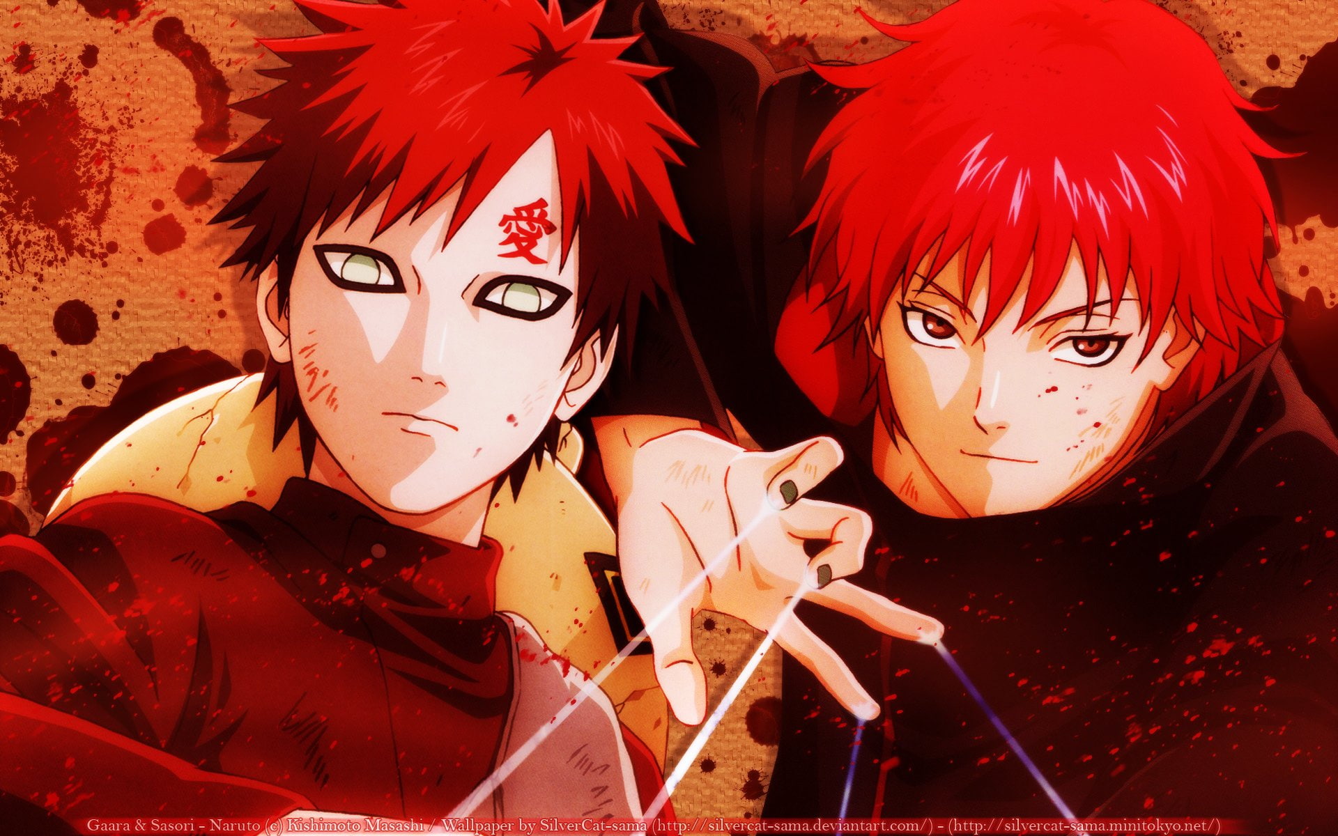 1080P, Sasori (Naruto), Naruto, Gaara (Naruto), Anime, HD Wallpaper