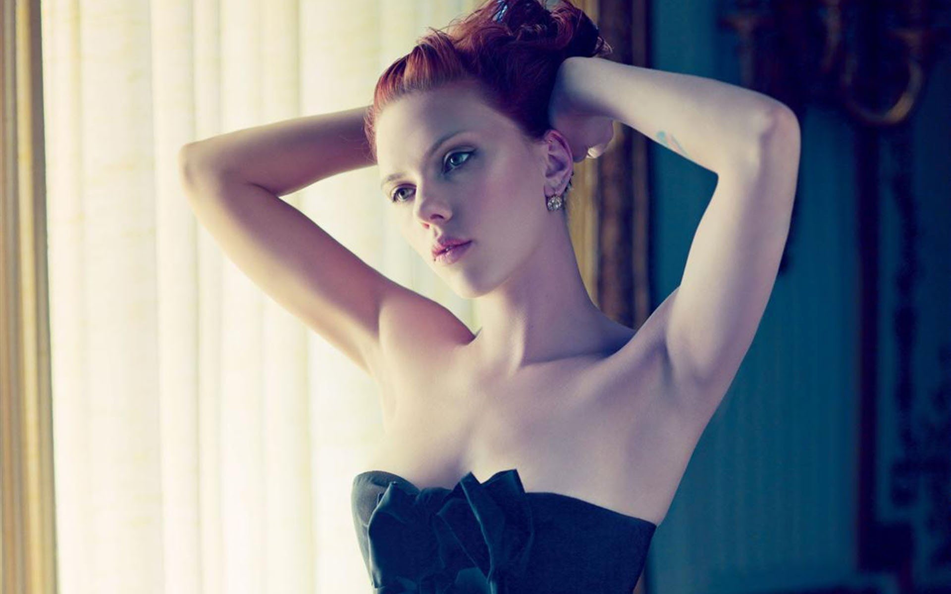 actress, beauty, johansson, scarlett, blonde, model, girl, woman, beautiful, 1080P, HD Wallpaper