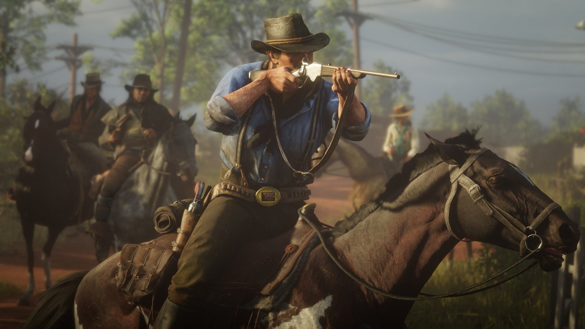 1080P, Red Dead, Weapon, Red Dead Redemption 2, Horse, Western, Cowboy, Red Dead Redemption, HD Wallpaper