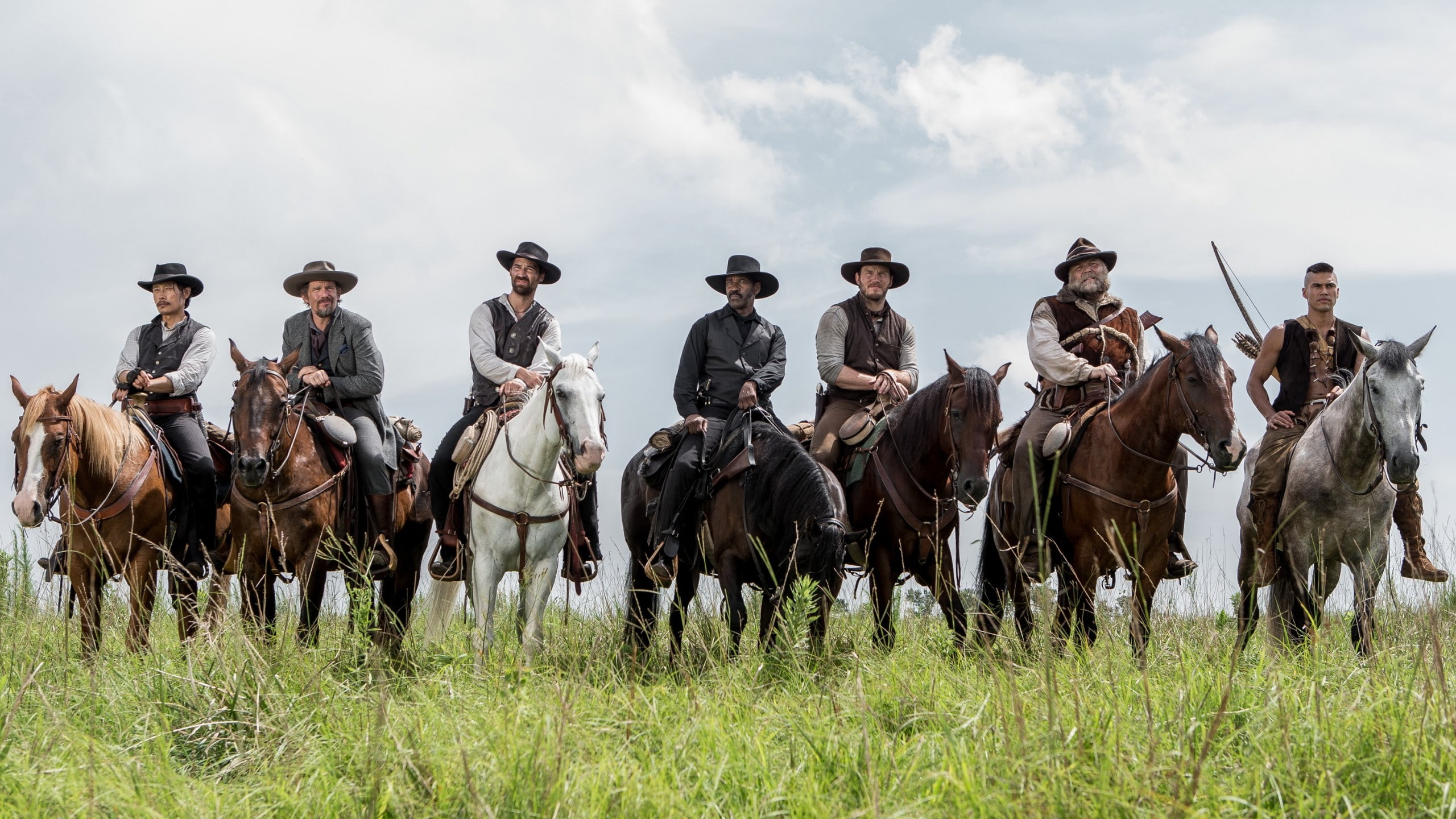2K, The Magnificent Seven, Chris Pratt, Ethan Hawke, Denzel Washington, HD Wallpaper
