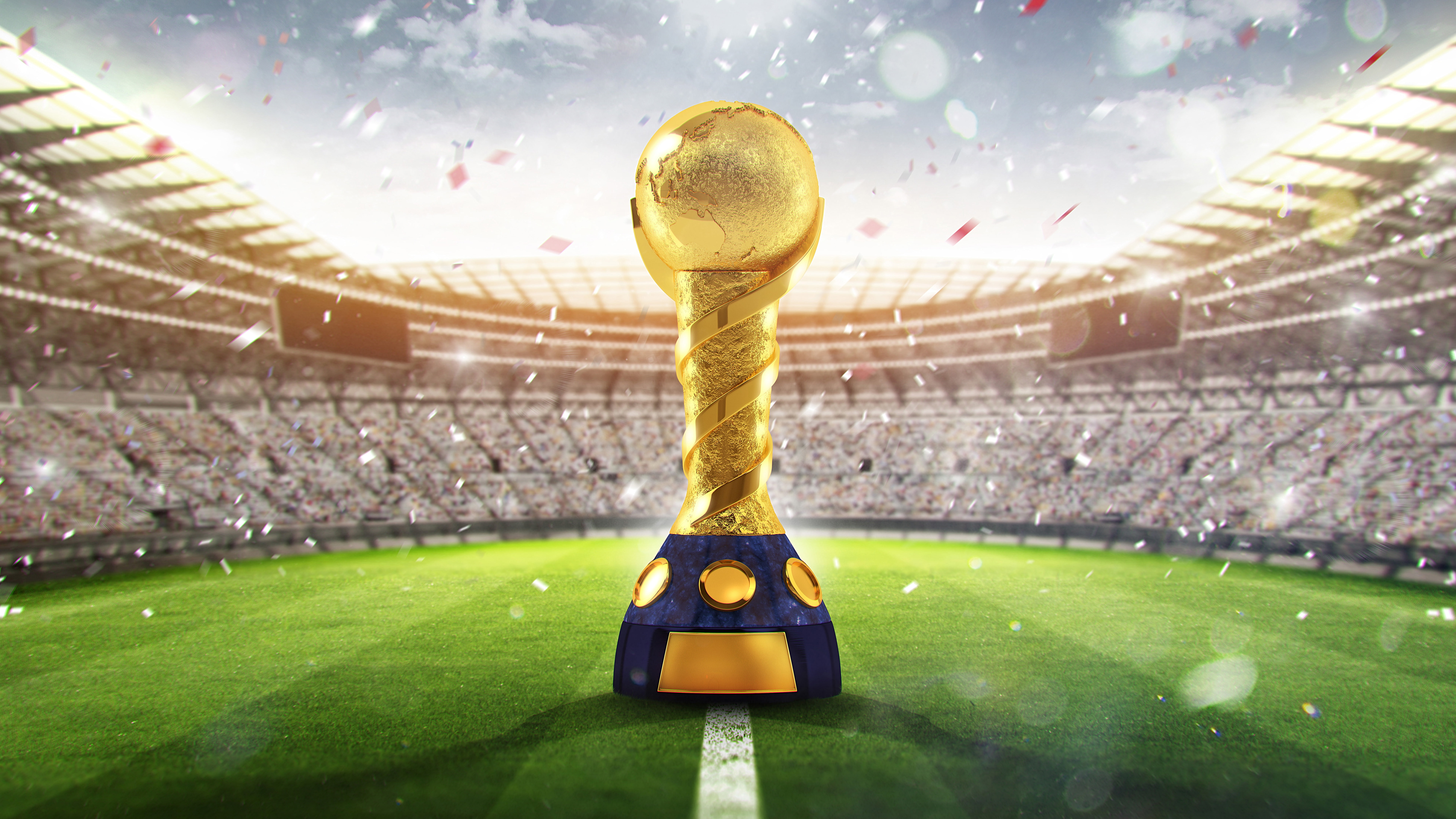 Trophy, Russia, World, 8K, Golden, 2018, k, Cup, FIFA, HD Wallpaper