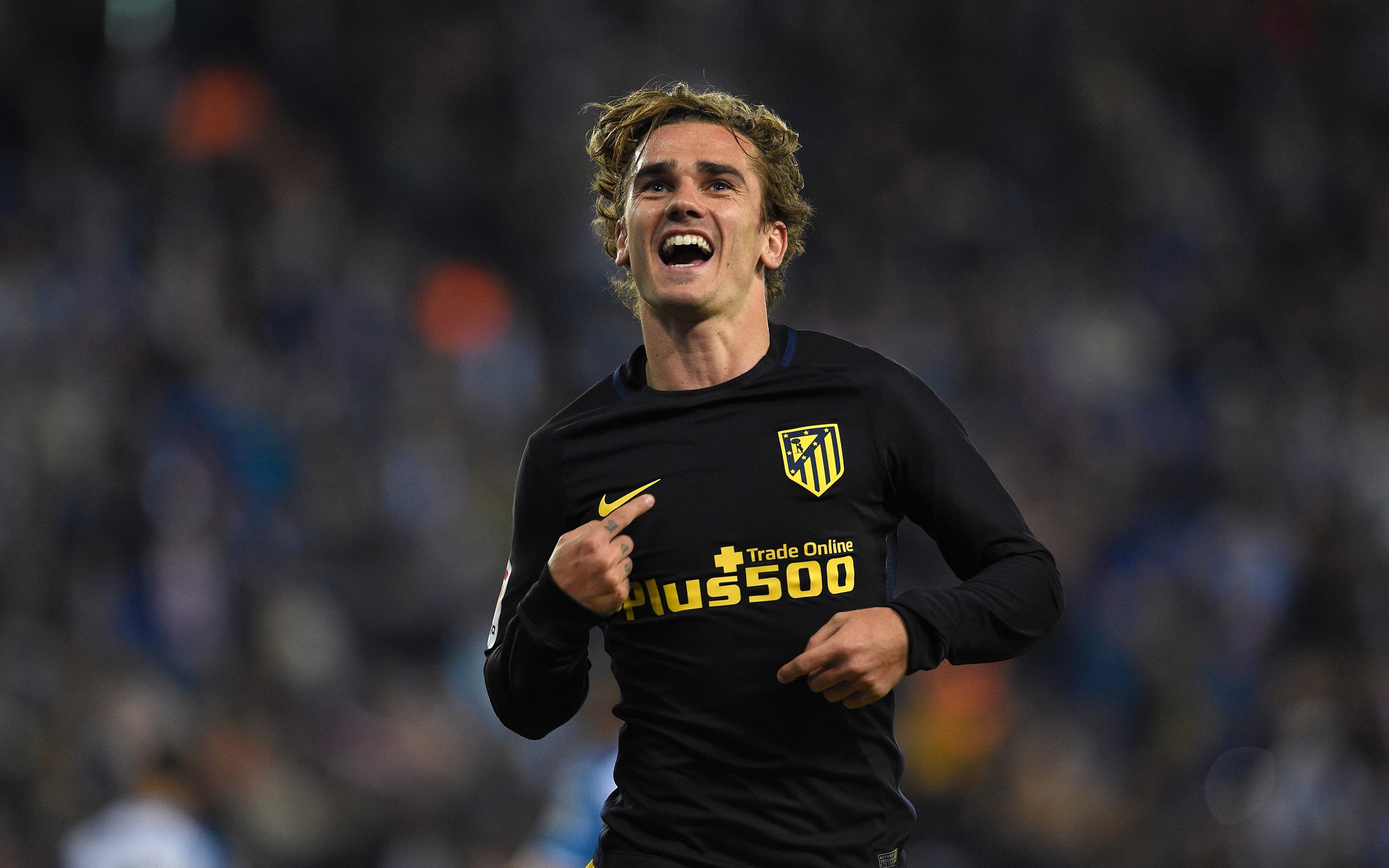 4K, men, one person, antoine, sport, stadium, occupation, clothing, cheerful, emotion, mouth open, soccer, smiling, adult, mouth, focus on foreground, HD Wallpaper