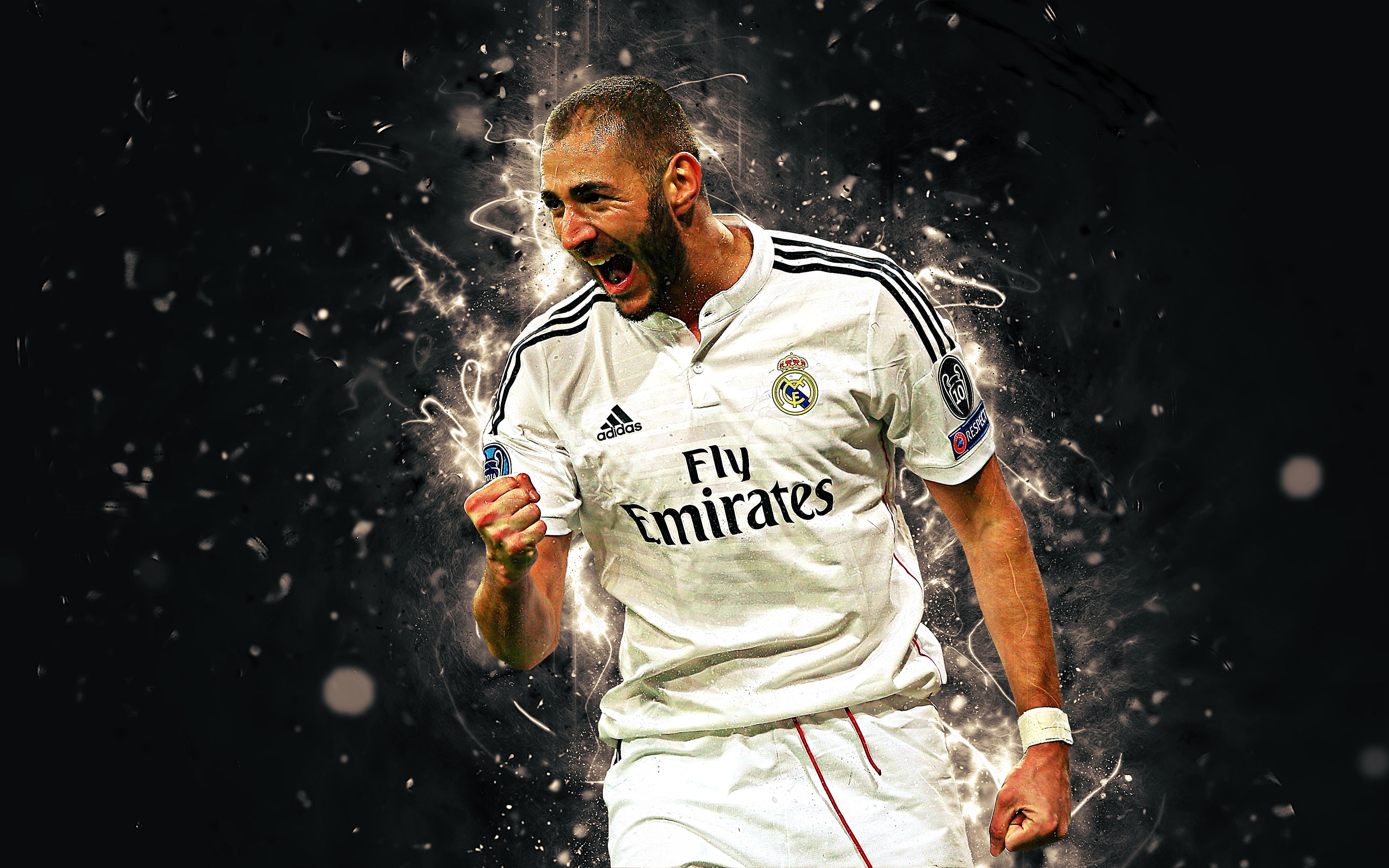 Real Madrid C.F., 4K, Soccer, French, Karim Benzema, HD Wallpaper