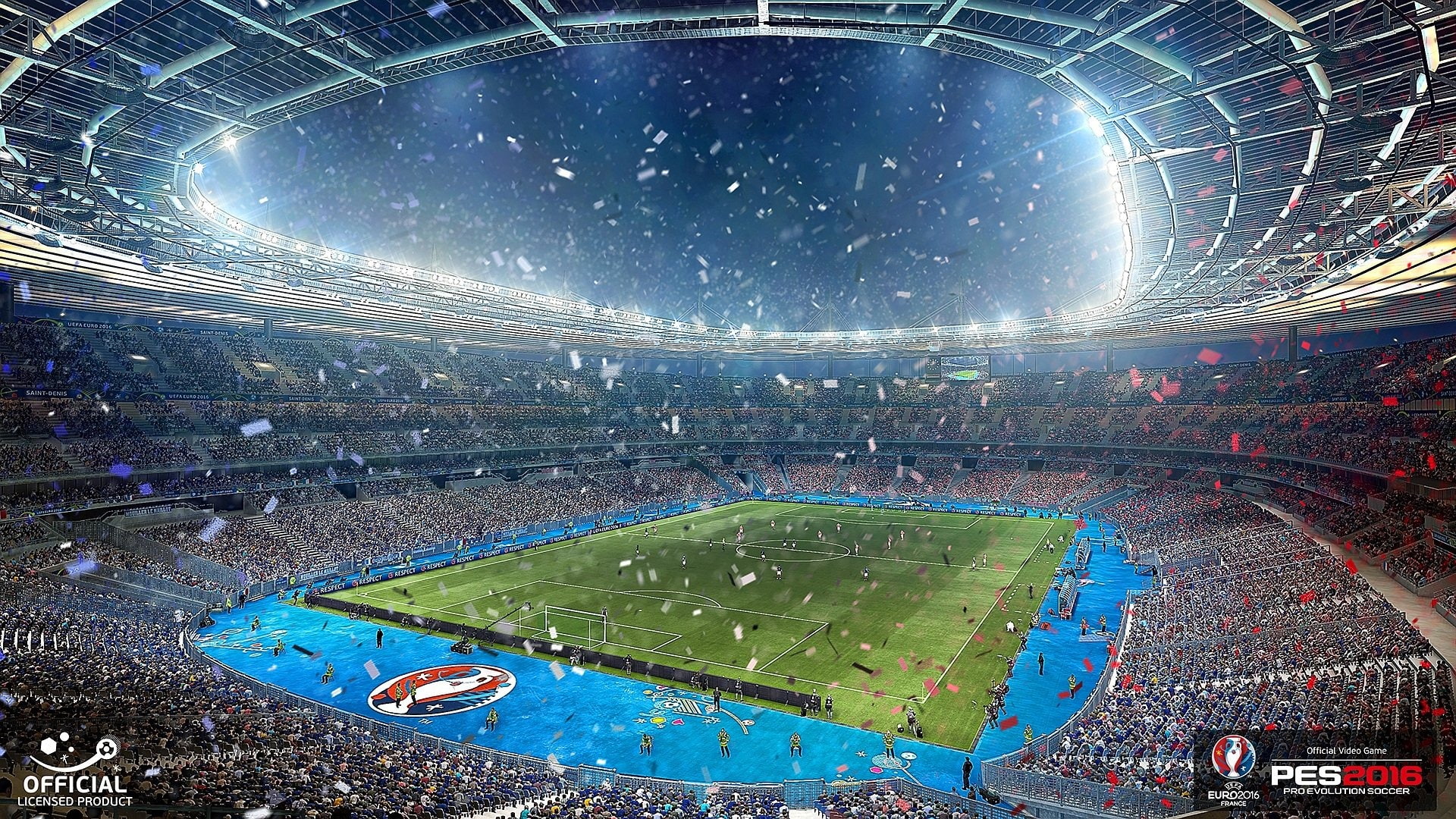 1080P, spectator, soccer field, euro, group of people, lighting equipment, hd, soccer, sport, team sport, stadium, green color, high angle view, crowd, HD Wallpaper