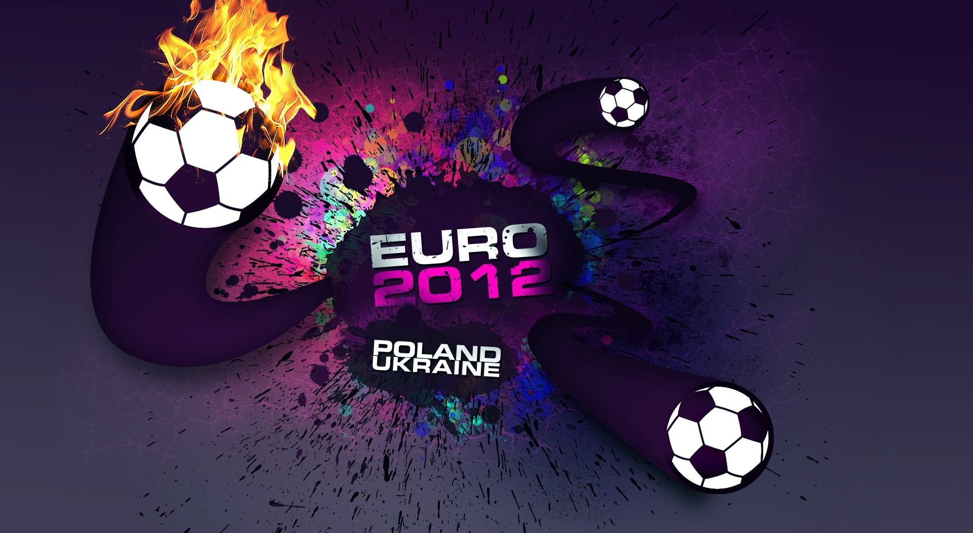 Ukraine, 1080P, glowing, Sports, Football, ball, no people, illuminated, celebration, communication, arts culture and entertainment, soccer ball, 2012, HD Wallpaper