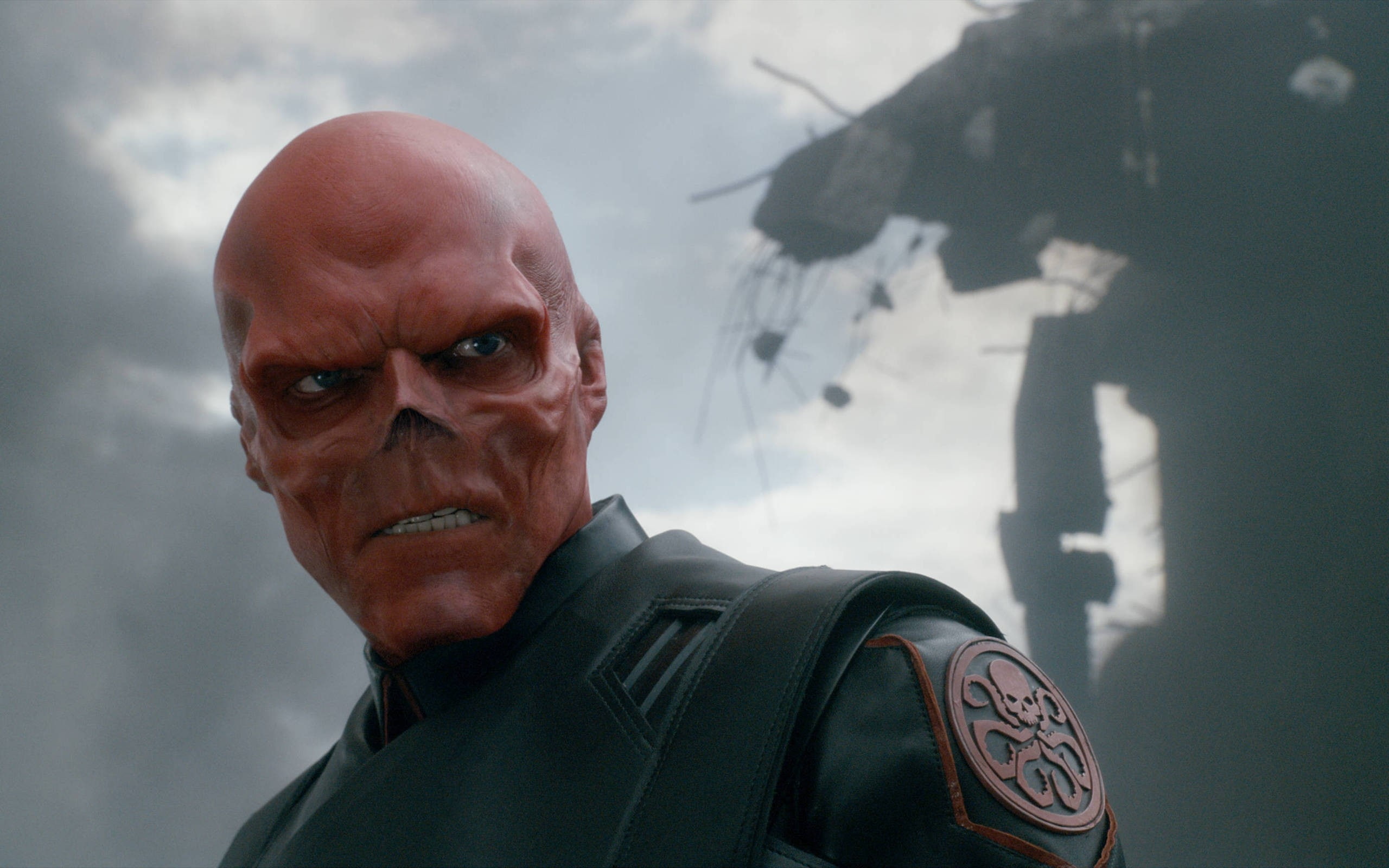 captain, movies, america, avenger, entertainment, red, first, skull, 2K, art, hd, x, Hydra, HD Wallpaper