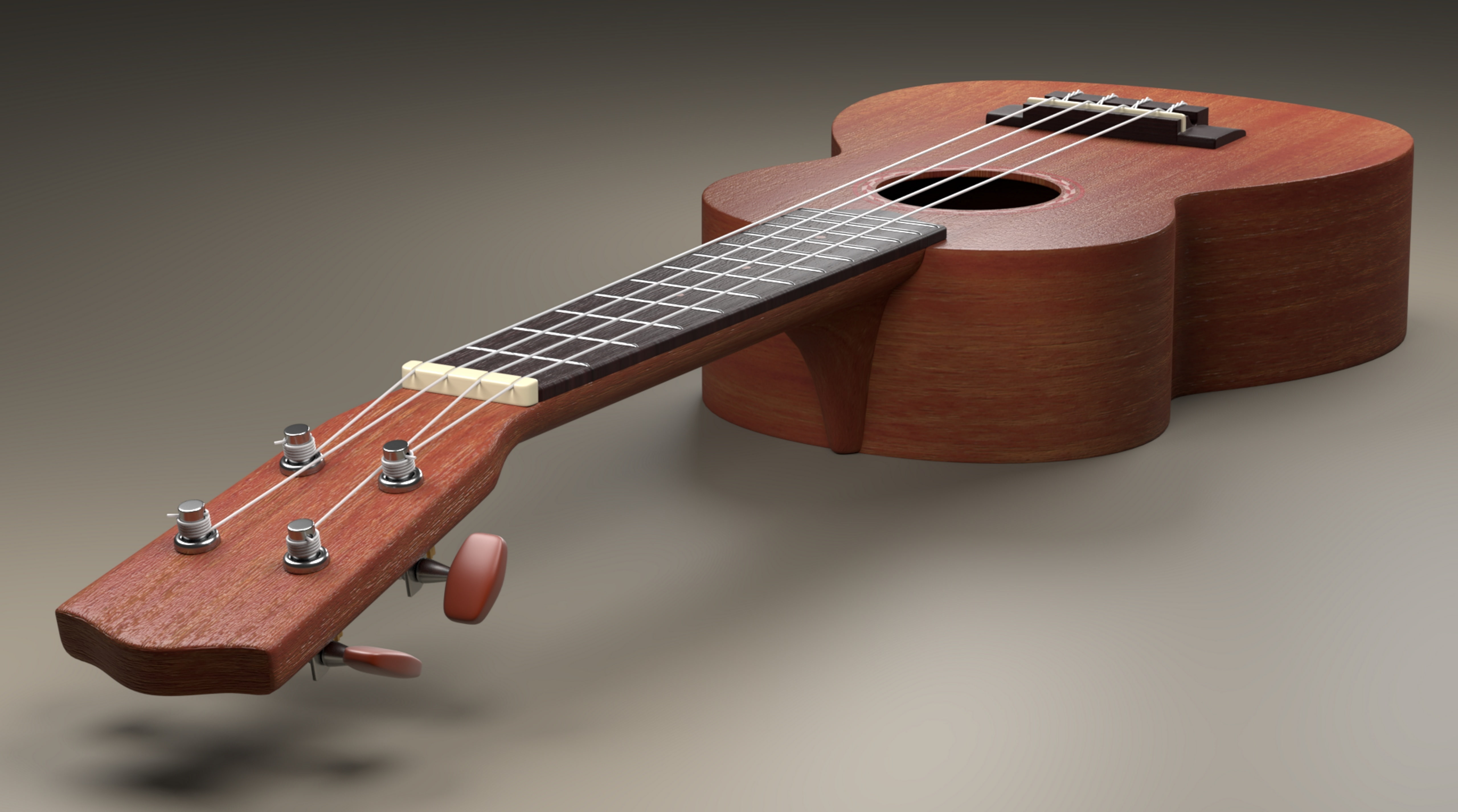 Wood, Guitar, acousticguitar, Music, Strings, 5K, Shadow, instrument, Realistic, 3Dmodel, guitarneck, Sound, classical, HD Wallpaper