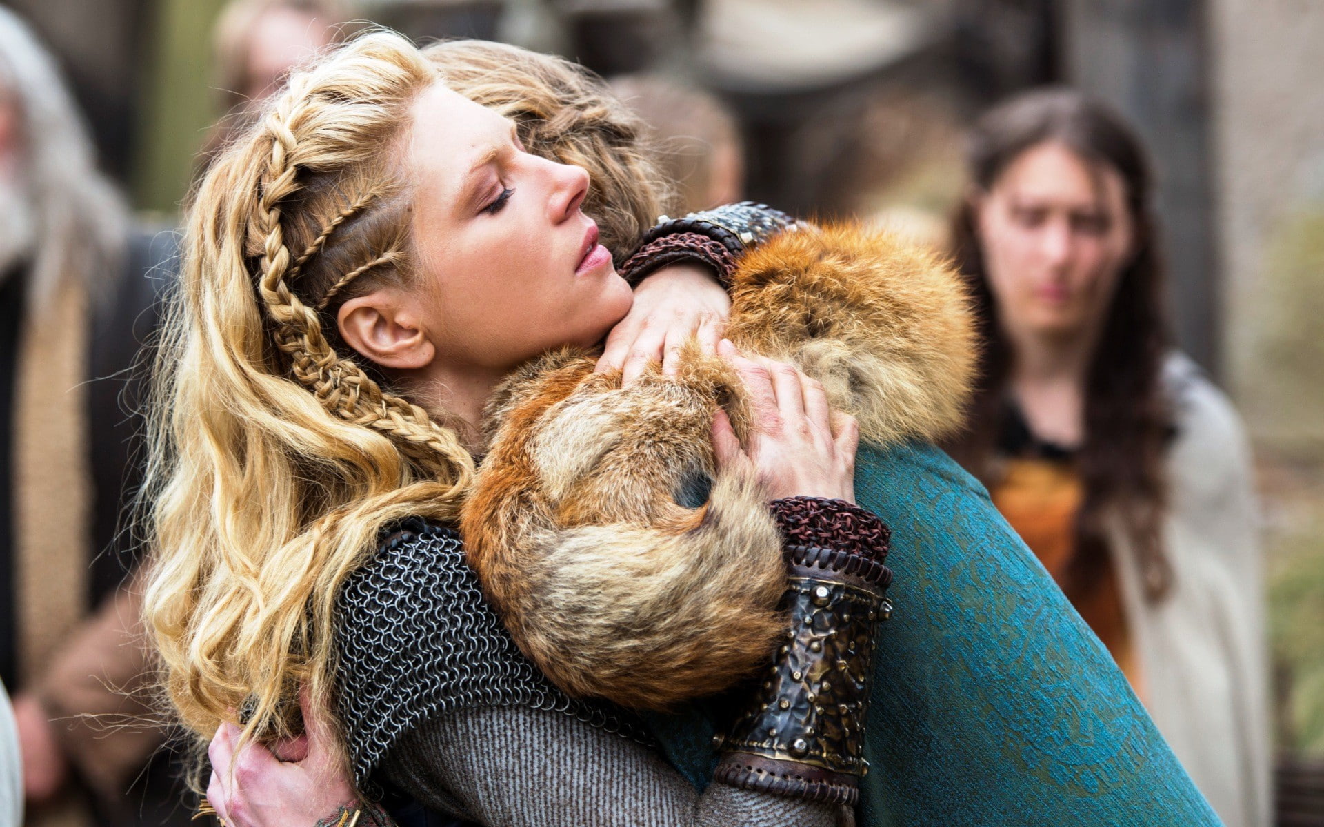 Lagertha Lothbrok, actress, women, Vikings (TV Series), 1080P, Katheryn Winnick, Blonde, HD Wallpaper