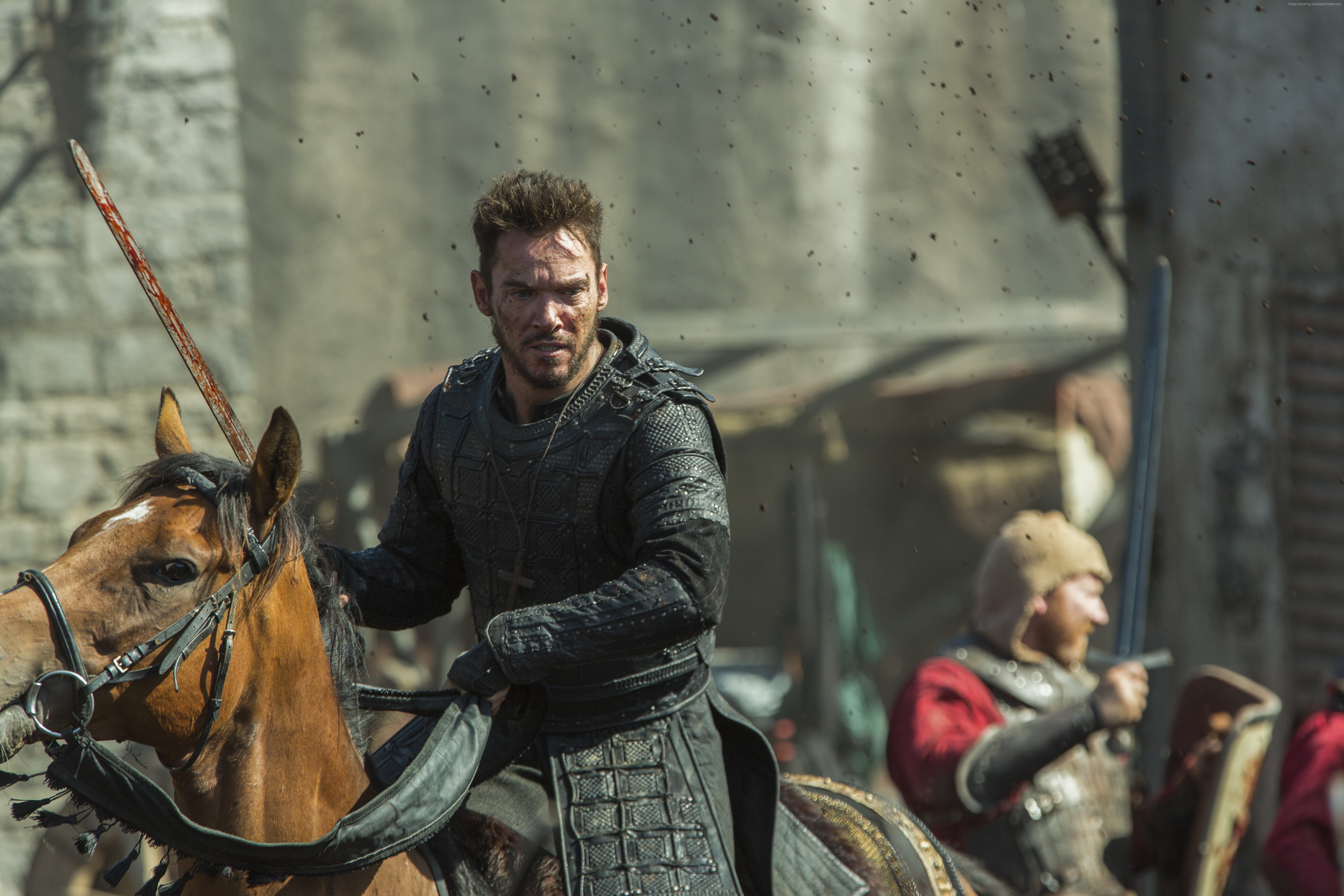 5K, Katheryn Winnick, Vikings, Heahmund, 5K, Travis Fimmel, 4K, HD Wallpaper