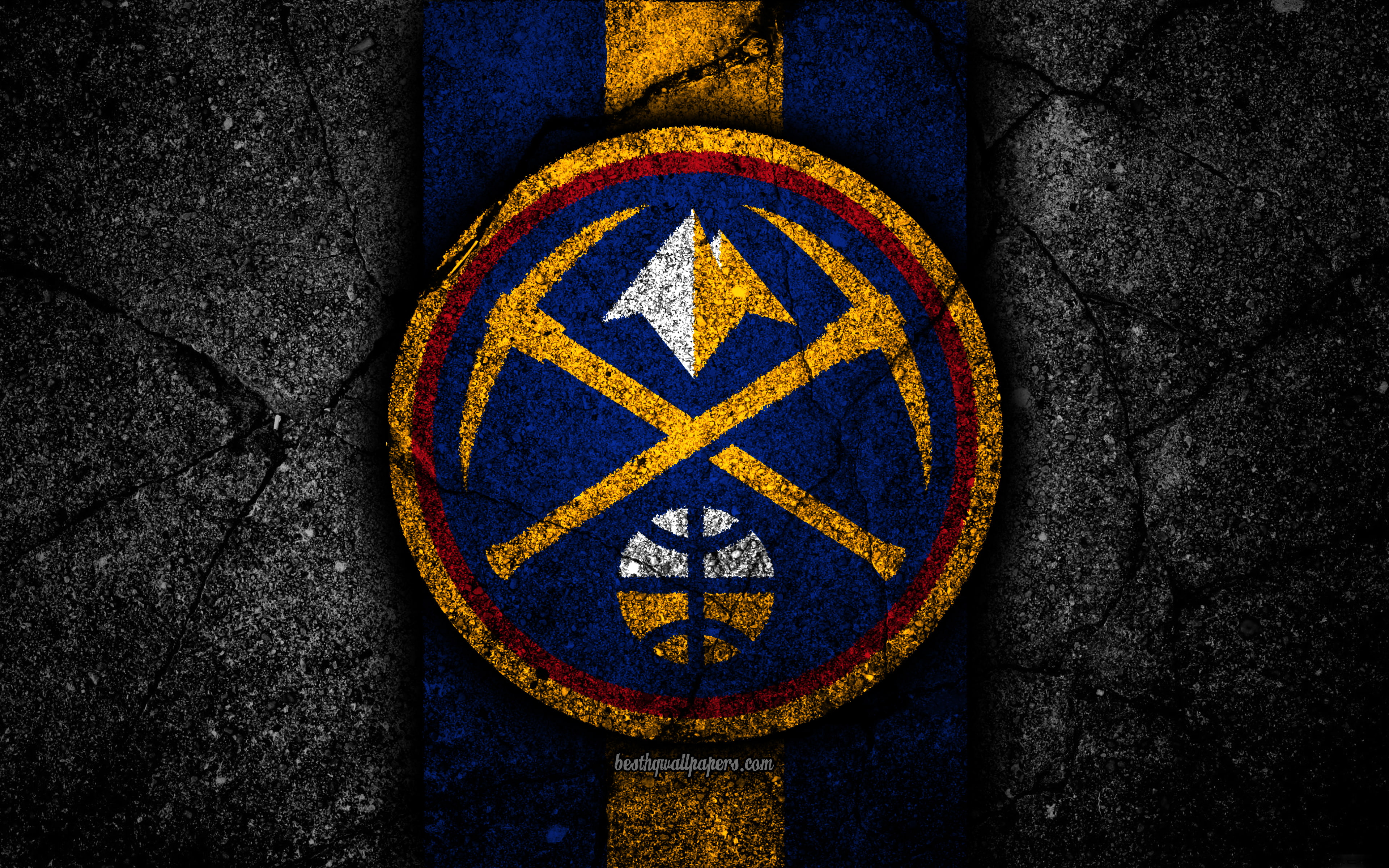 4K, Basketball, NBA, Logo, Sports, Denver Nuggets, HD Wallpaper