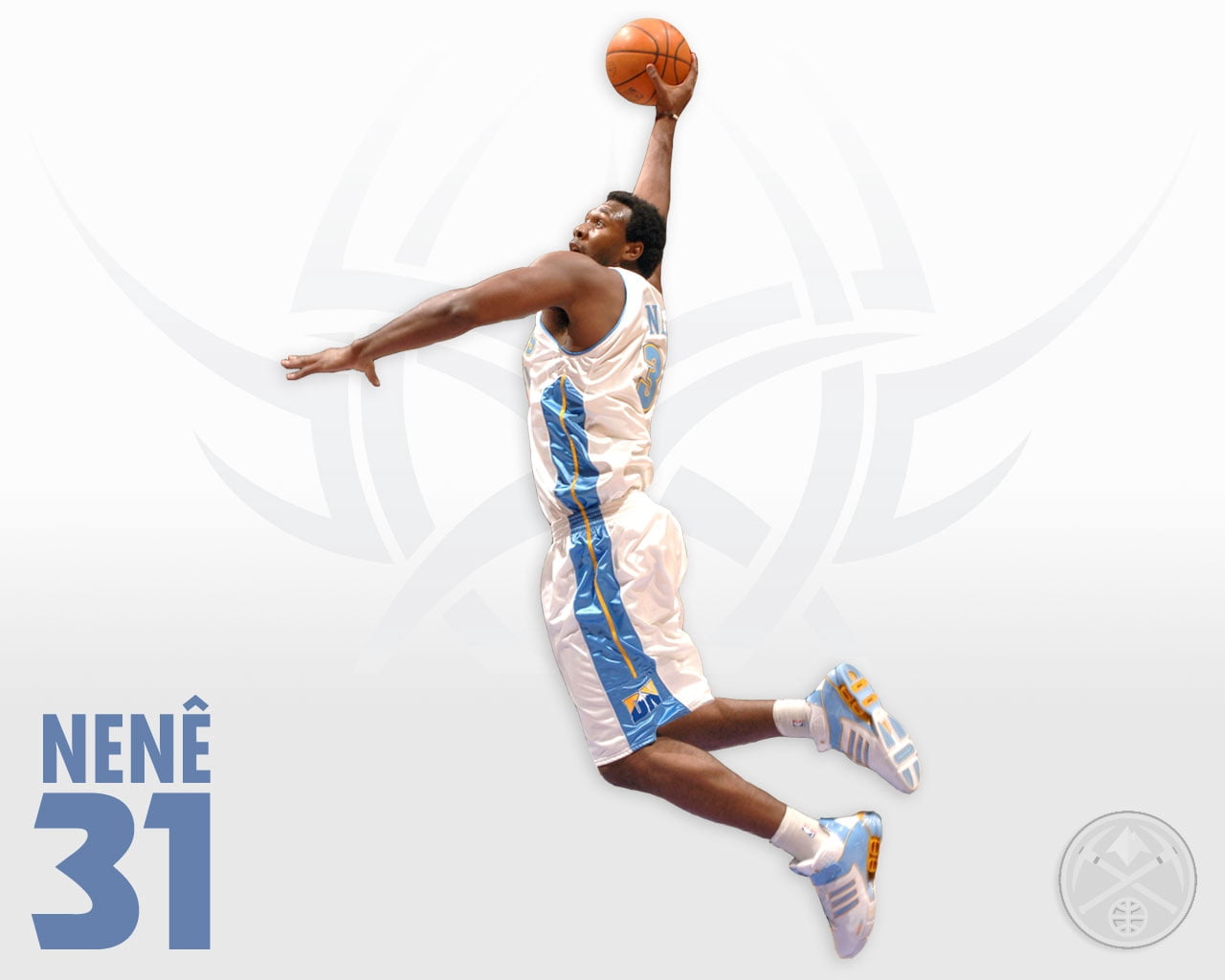 nene hilario, basketball, nene, gymnastics, males, balance, arms raised, full length, body part, indoors, people, skill, muscular Build, white background, HD Wallpaper