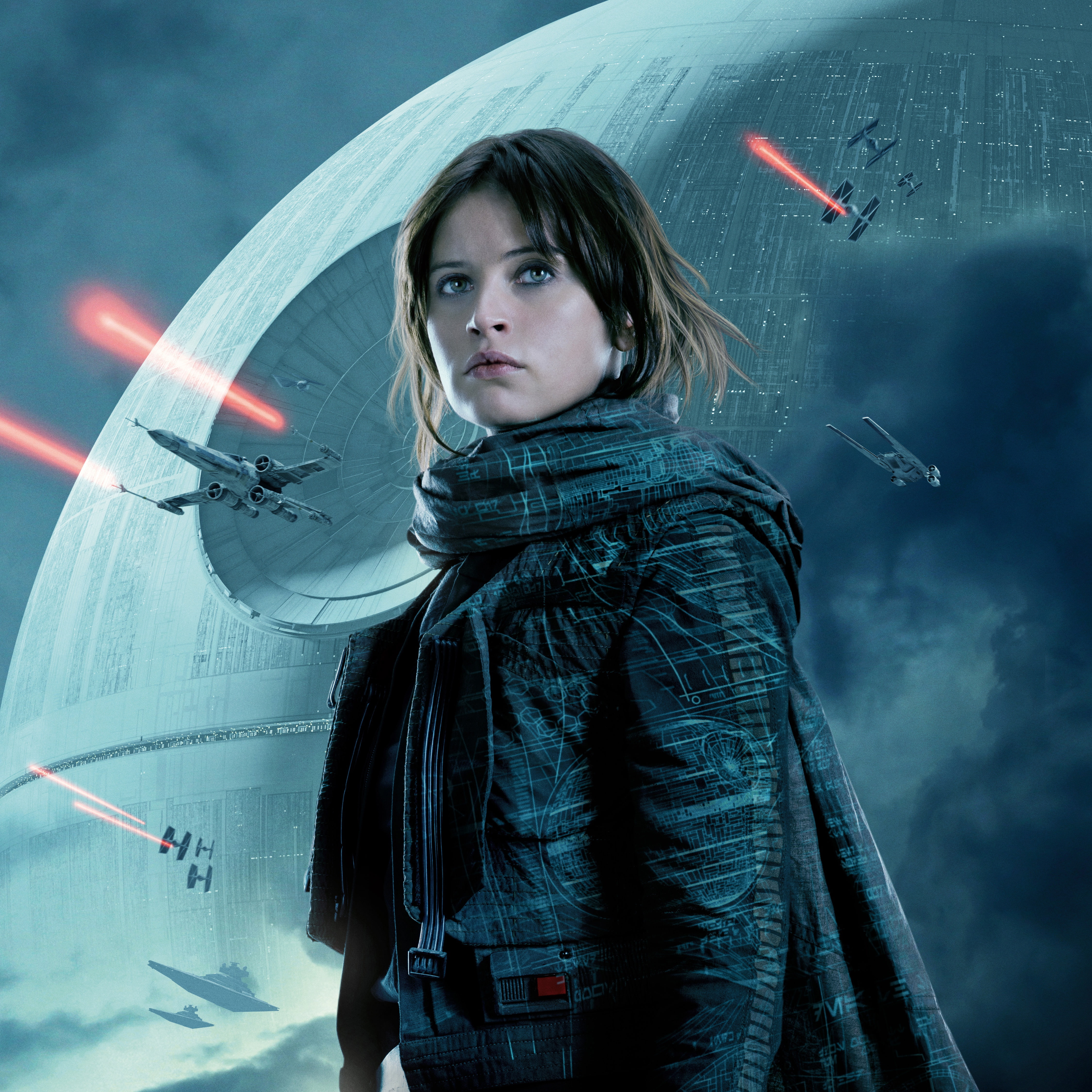 Rogue-one: Star wars. History, 4K, fiction, Felicity Jones, Rogue One, poster, Phone HD Wallpaper