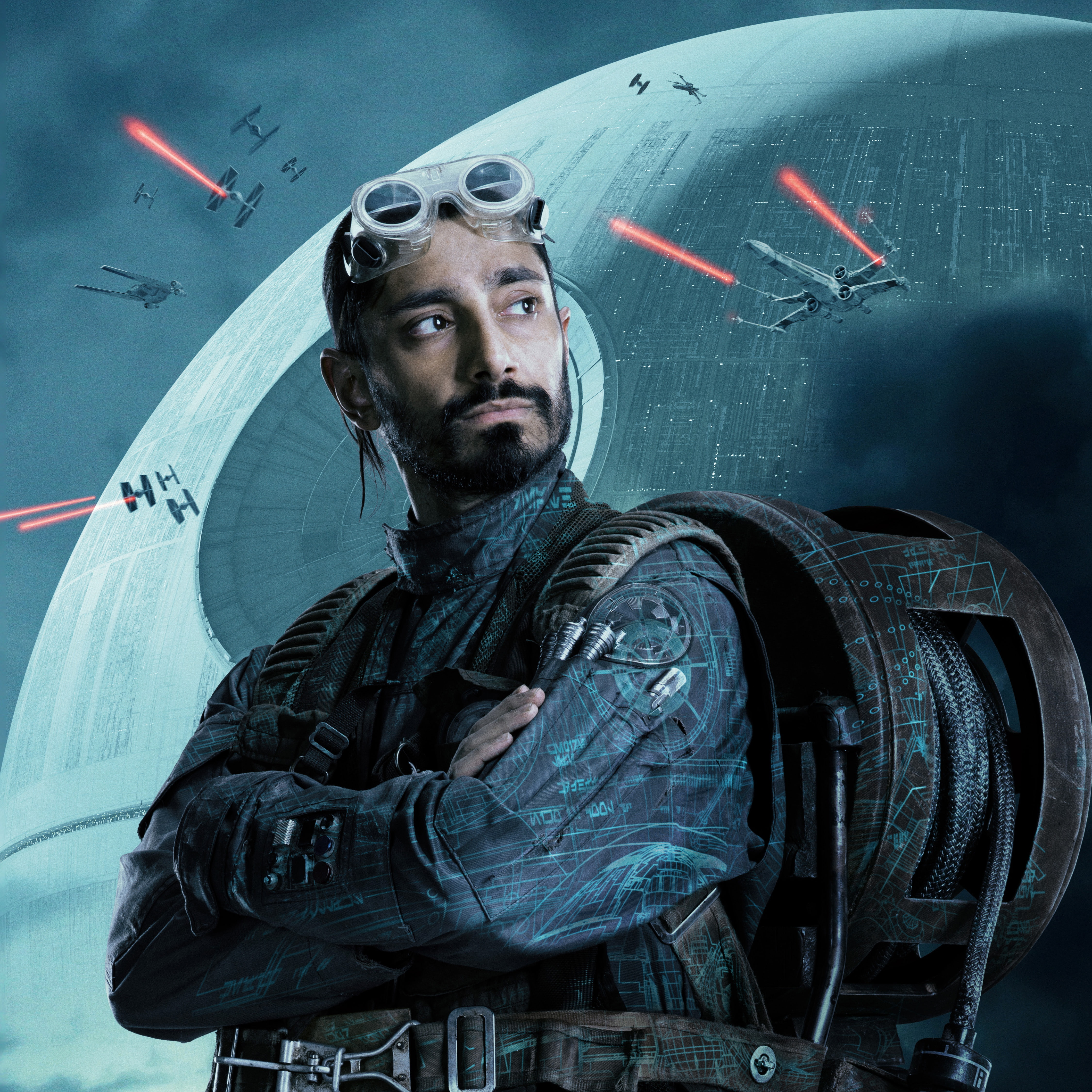 4K, fiction, poster, Rogue-one: Star wars. History, Riz Ahmed, glasses, the cable, Rogue One, Phone HD Wallpaper