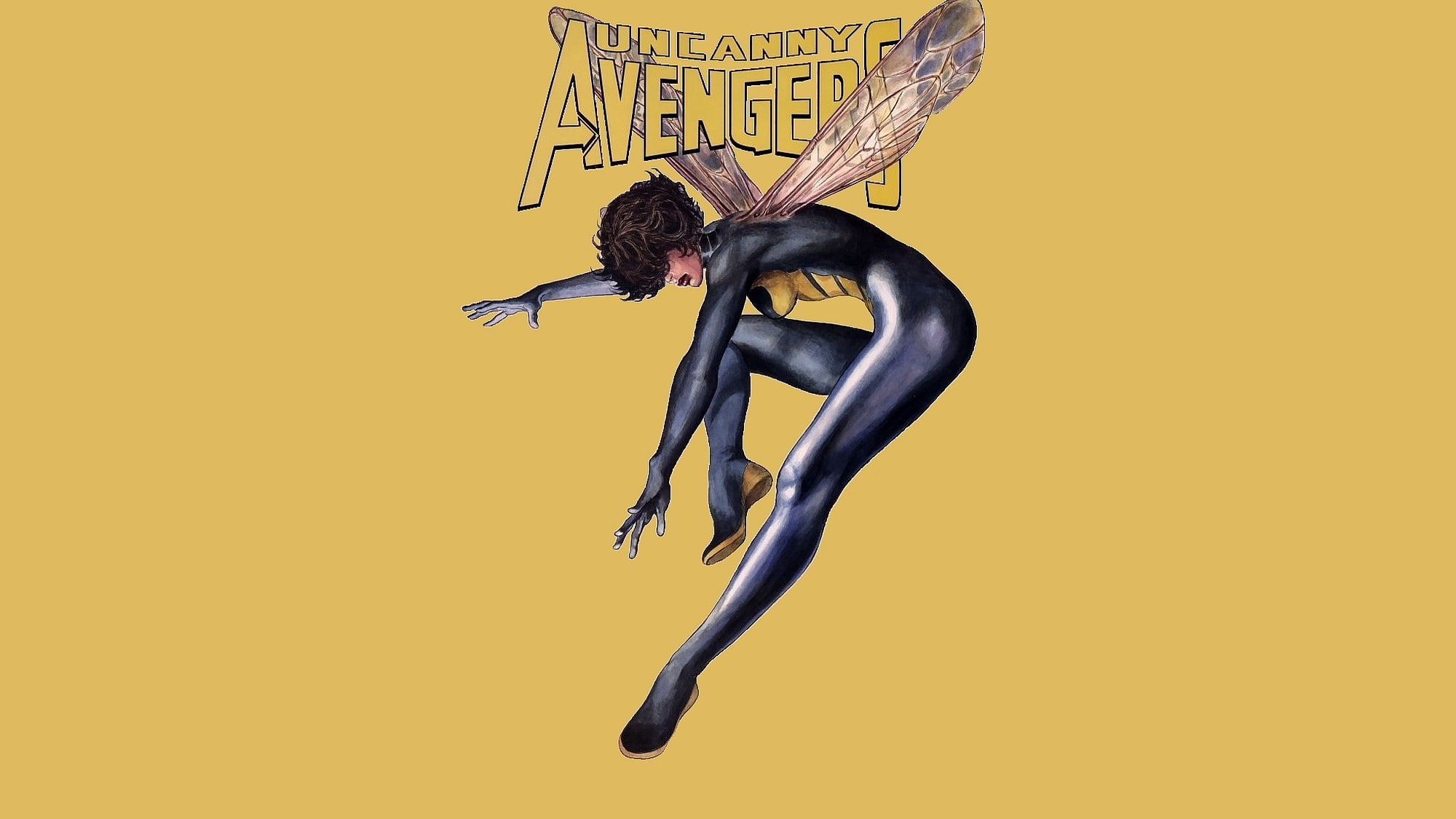 young women, young adult, black color, indoors, profile view, yellow, animal wildlife, adult, uncanny avengers, one person, communication, copy space, 1080P, HD Wallpaper