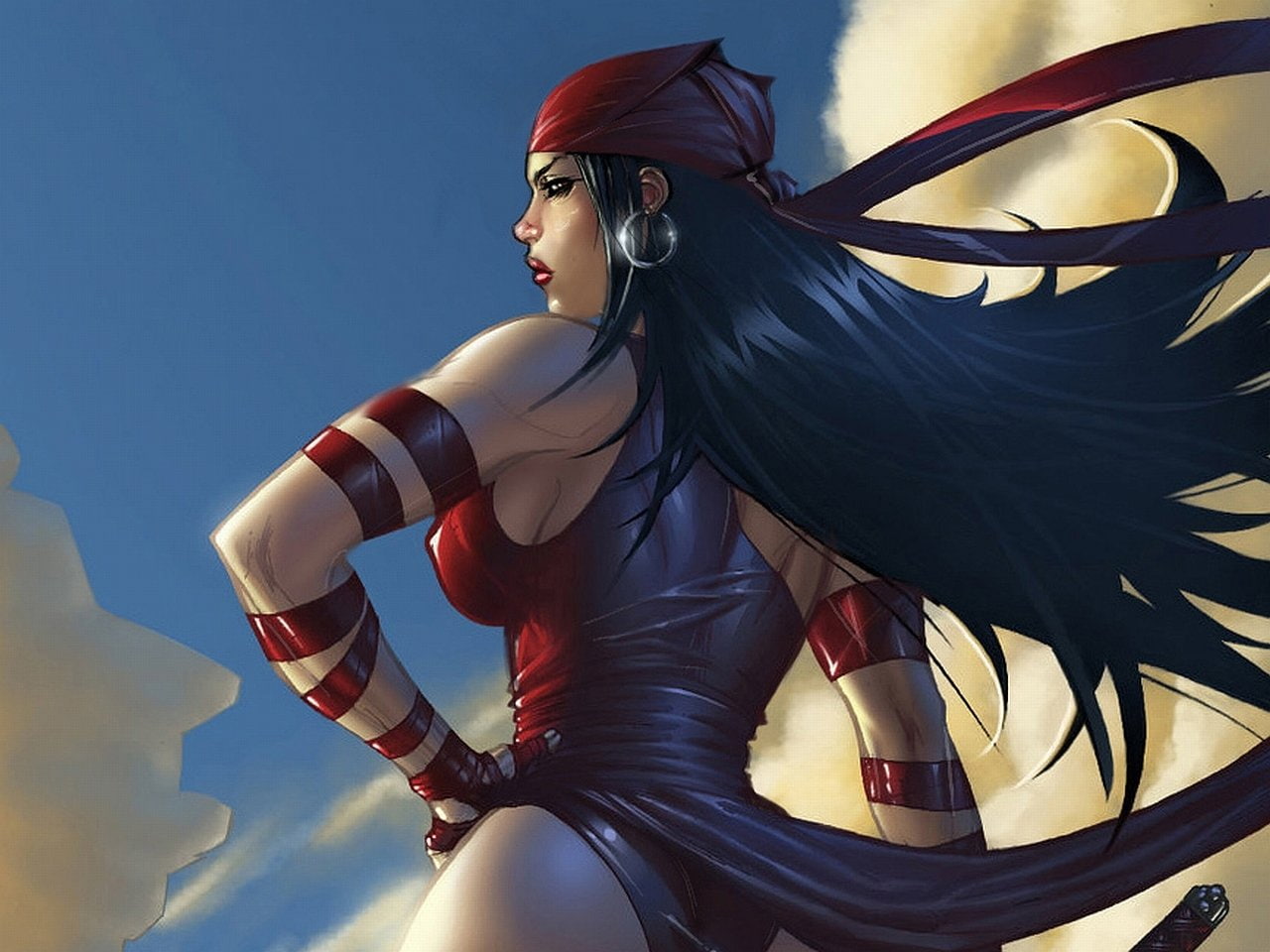 Elektra (Marvel Comics), 720P, Elektra, Comics, HD Wallpaper