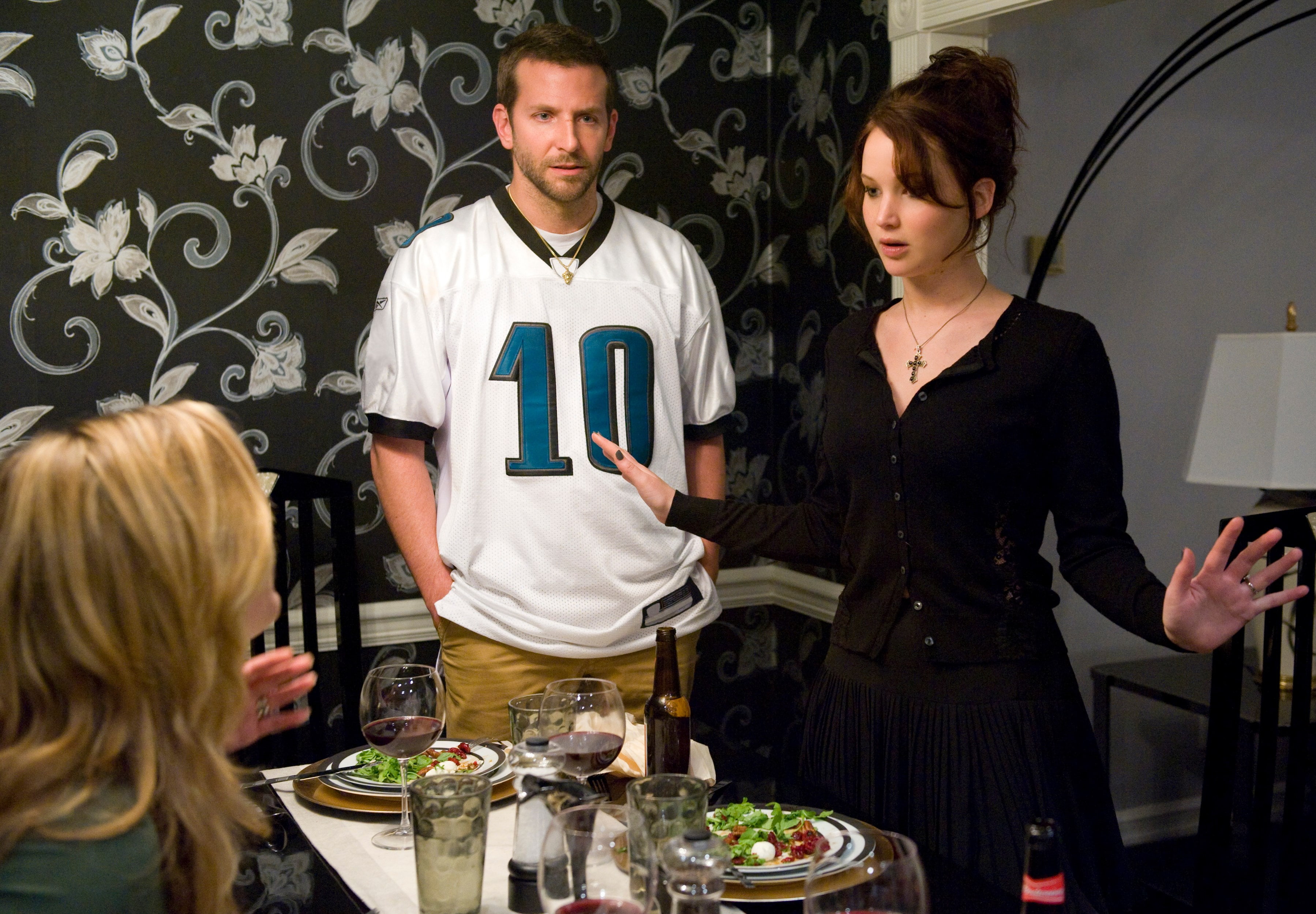 table, standing, 2K, dinner, adult, glass, people, togetherness, young adult, indoors, young men, friendship, group of people, food, women, silver linings playbook, HD Wallpaper