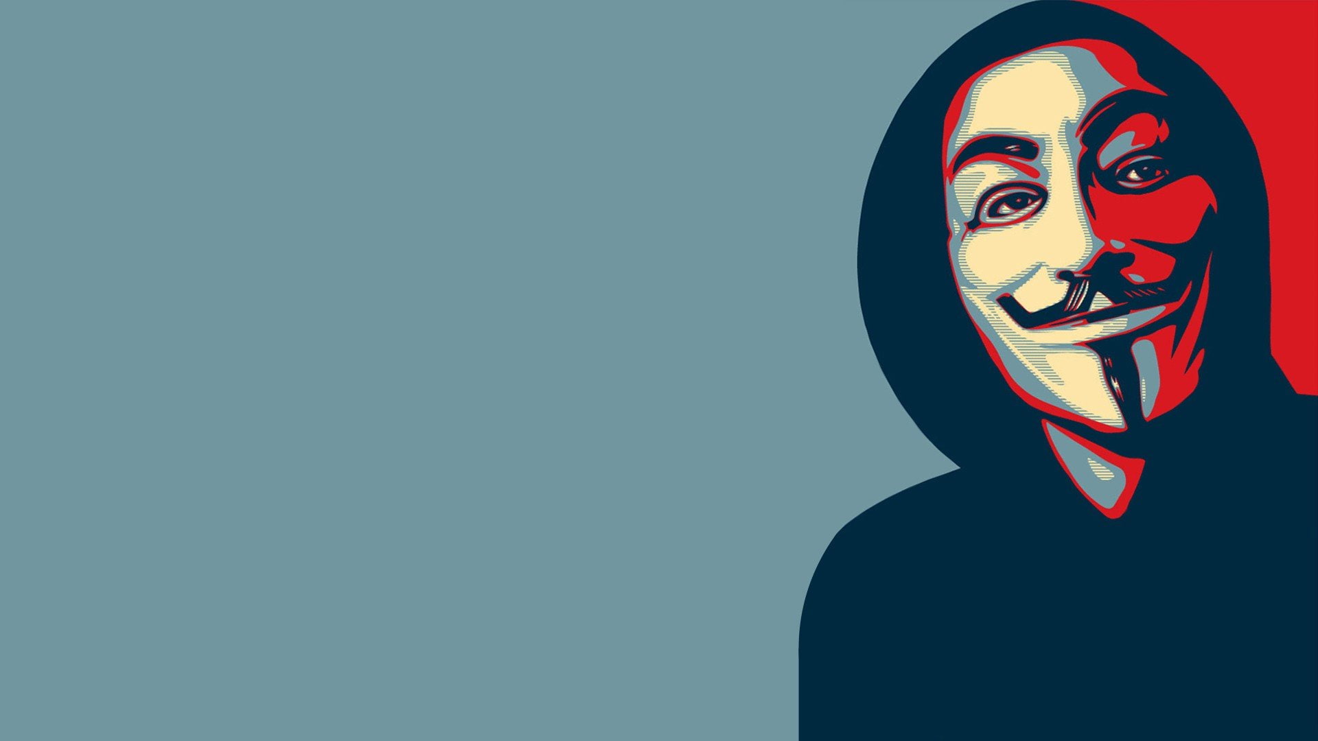 Anonymous, Guy Fawkes Mask, minimalism, mask, face, Hope Posters, 1080P, HD Wallpaper