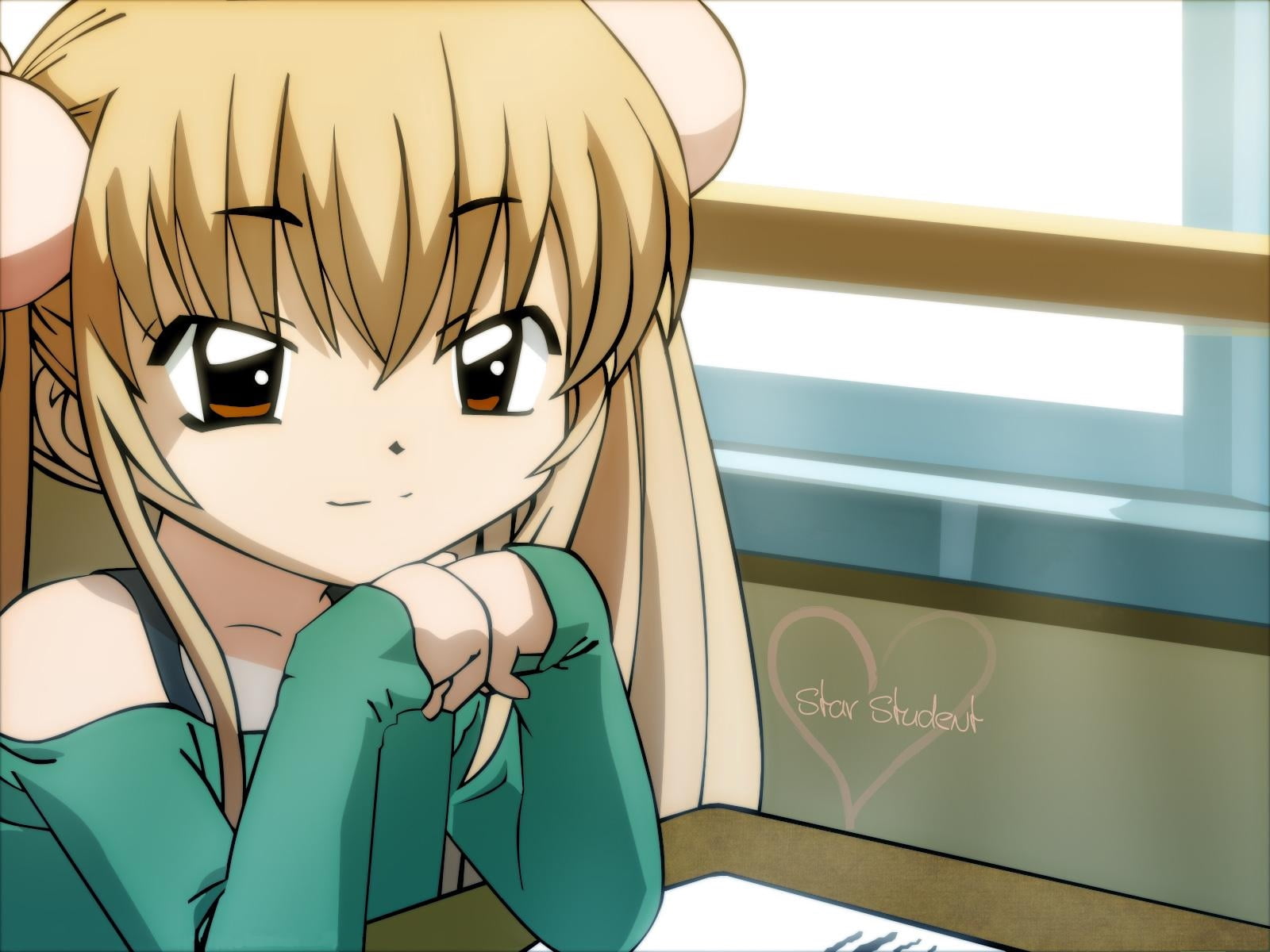 indoors, lifestyles, haired, vector, art and craft, anime, male likeness, yellow, girl, representation, close-up, no people, craft, blonde, 720P, window, HD Wallpaper