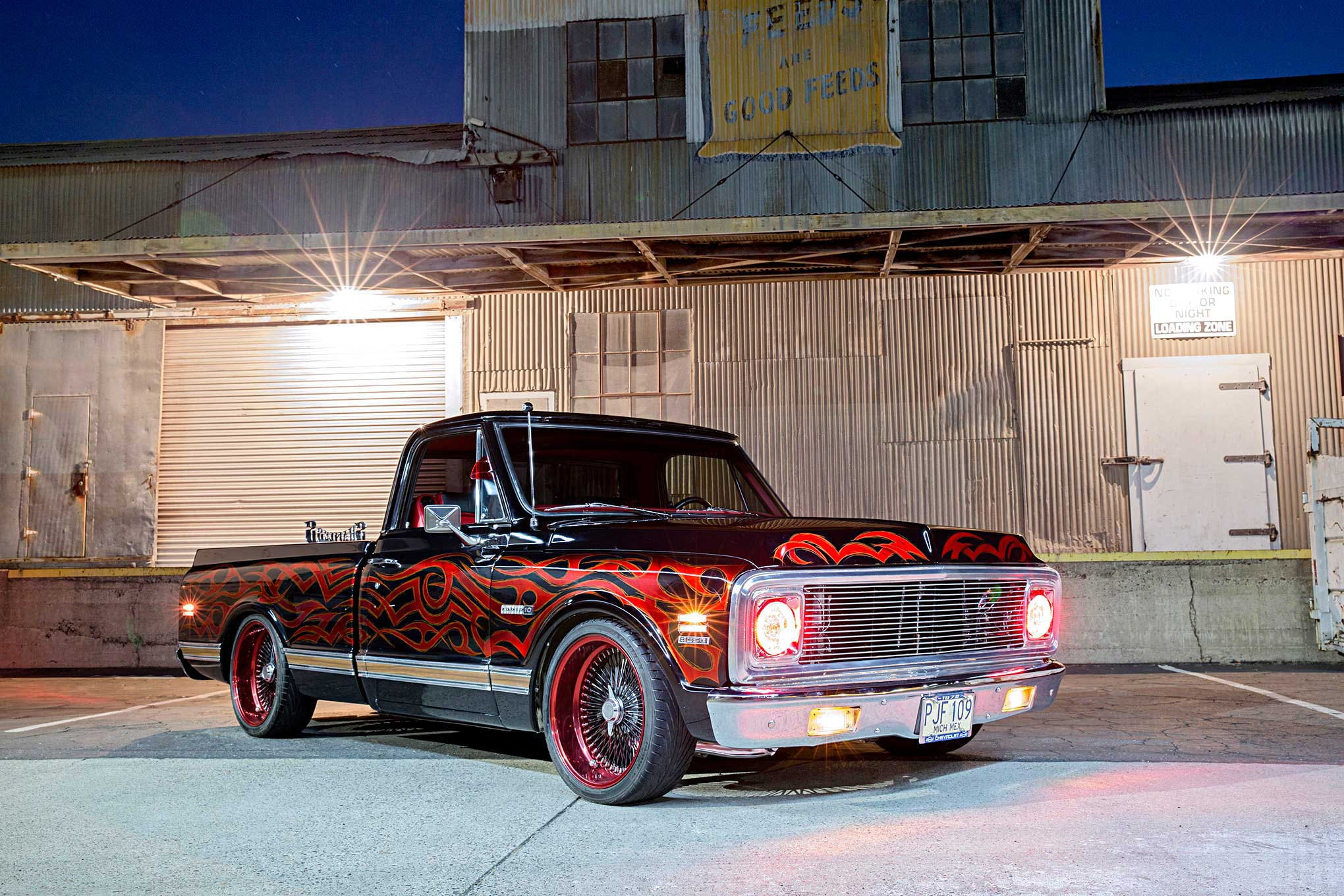 truck, 1080P, automobile, custom, lowrider, pickup, auto, cheyenne, chevrolet, vehicle, 1972, HD Wallpaper